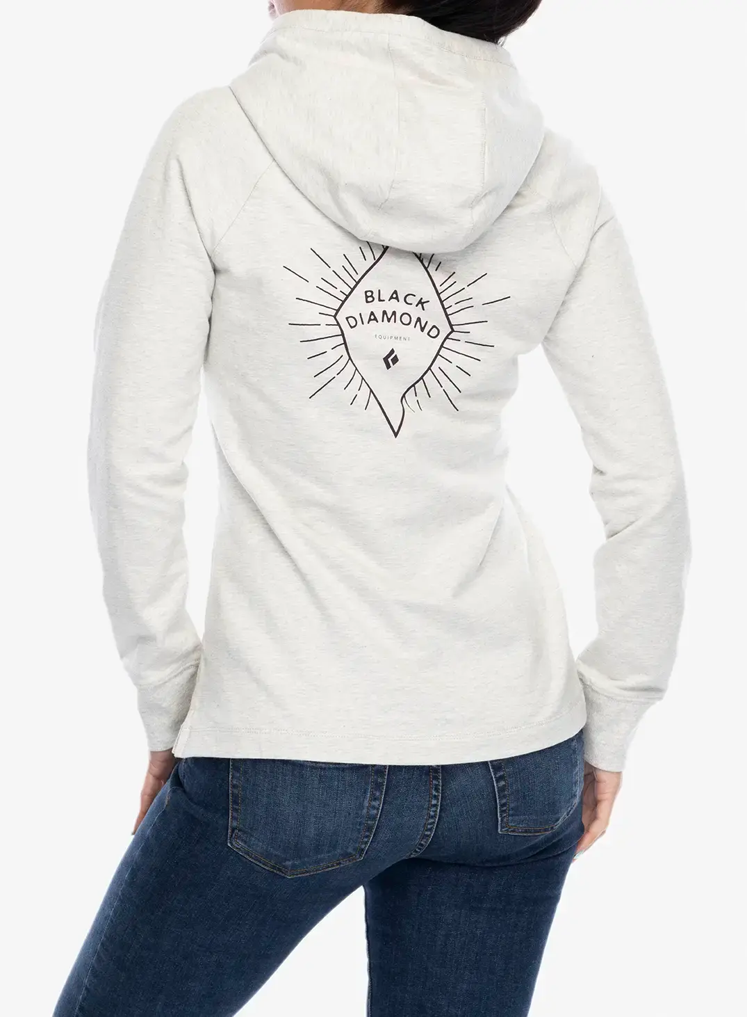 Ženska jopa s kapuco Black Diamond Rays Pullover Hoody - light gray heather