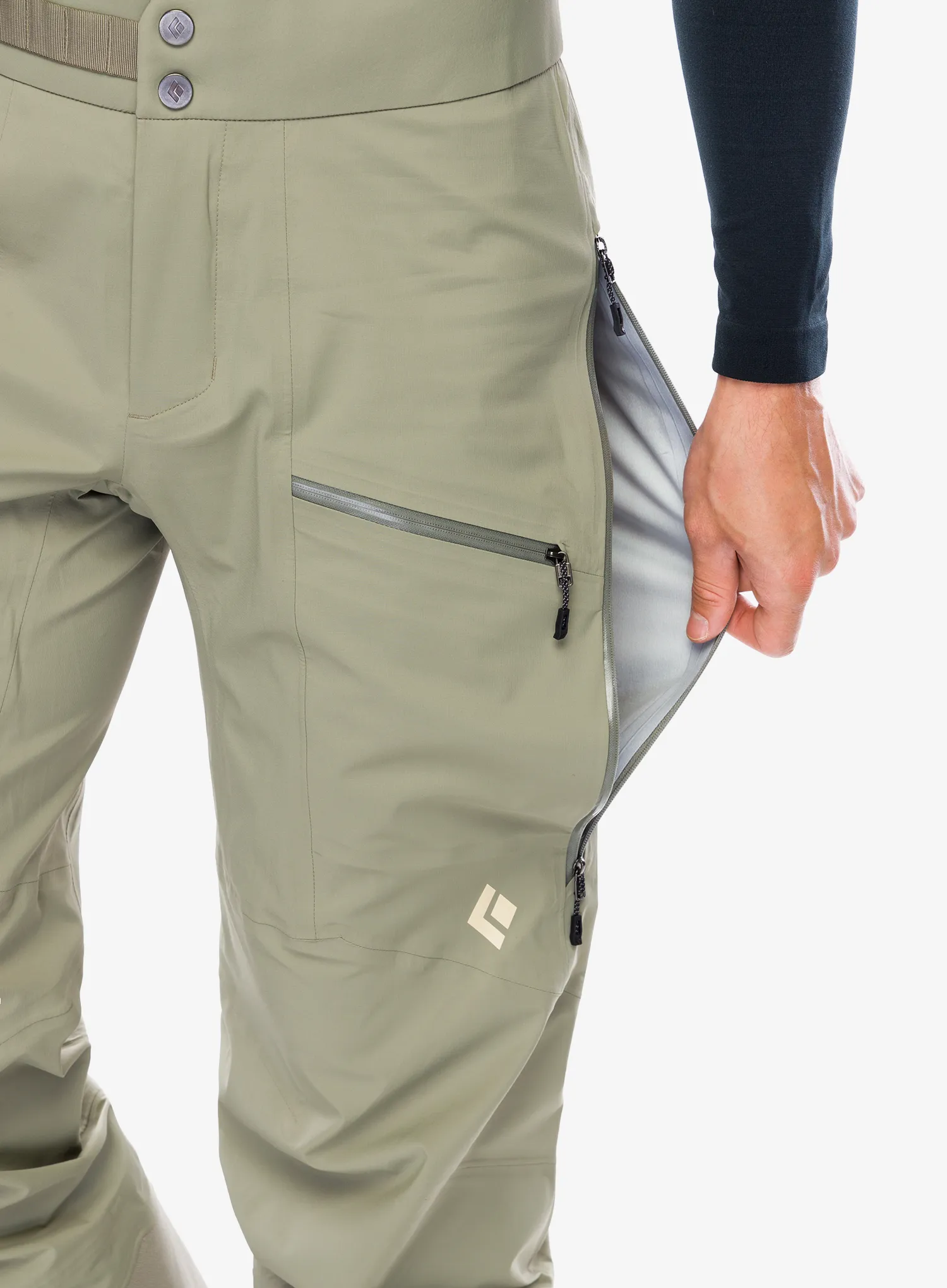 Smučarske hlače Black Diamond Recon LT Stretch Pants - pine smoke