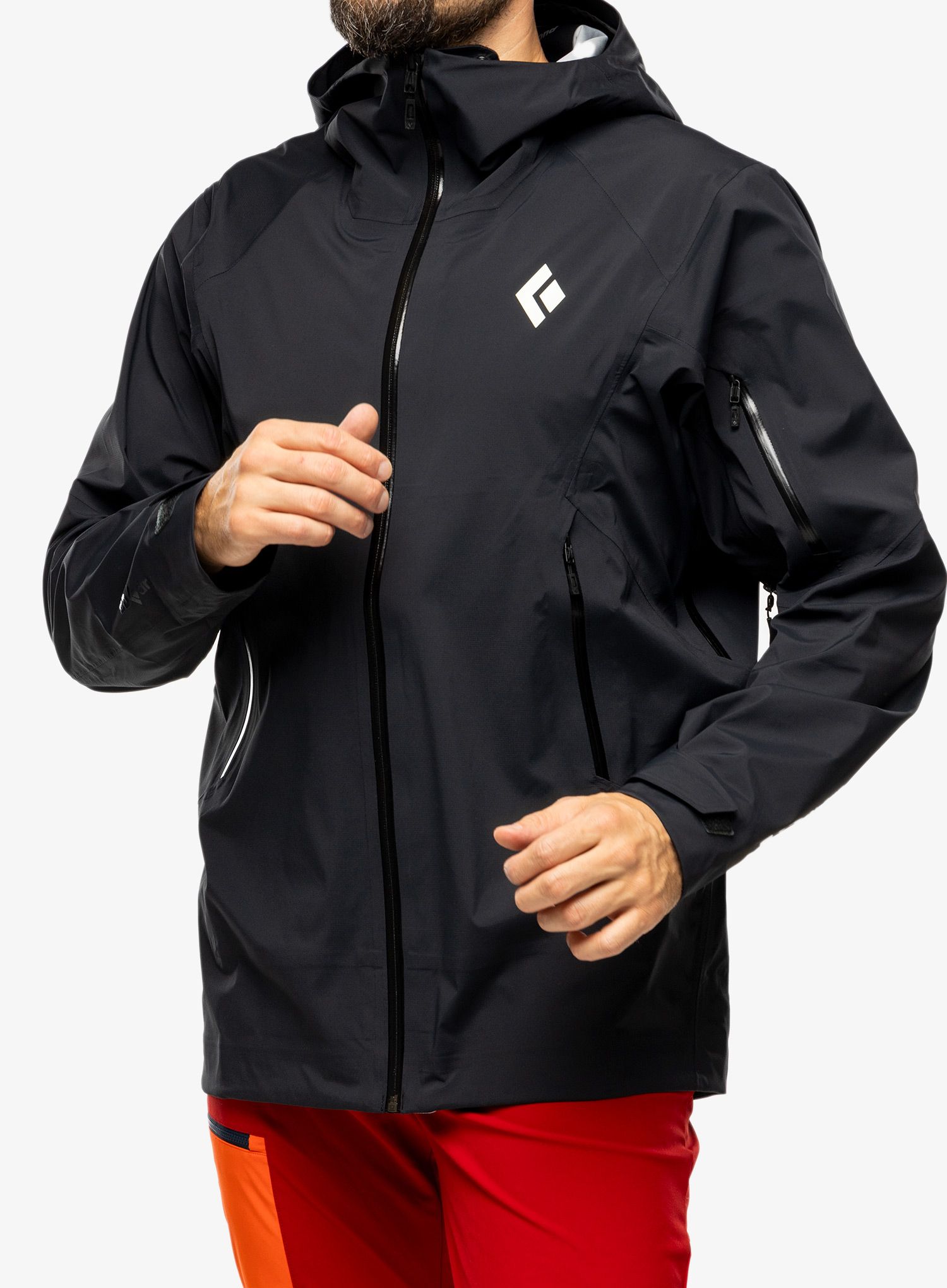 Nepremočljiva jakna Black Diamond Recon LT Stretch Shell - black