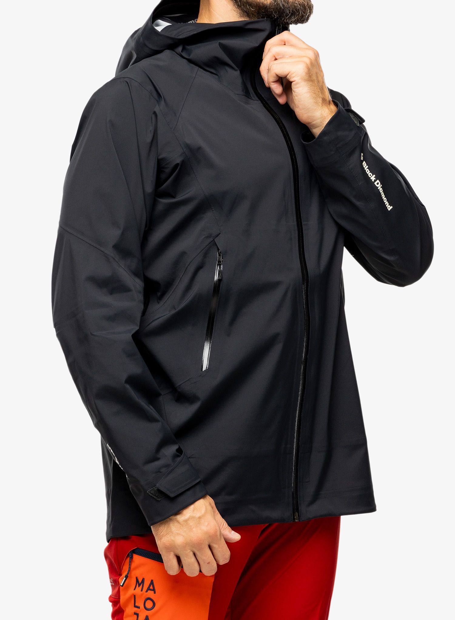Nepremočljiva jakna Black Diamond Recon LT Stretch Shell - black
