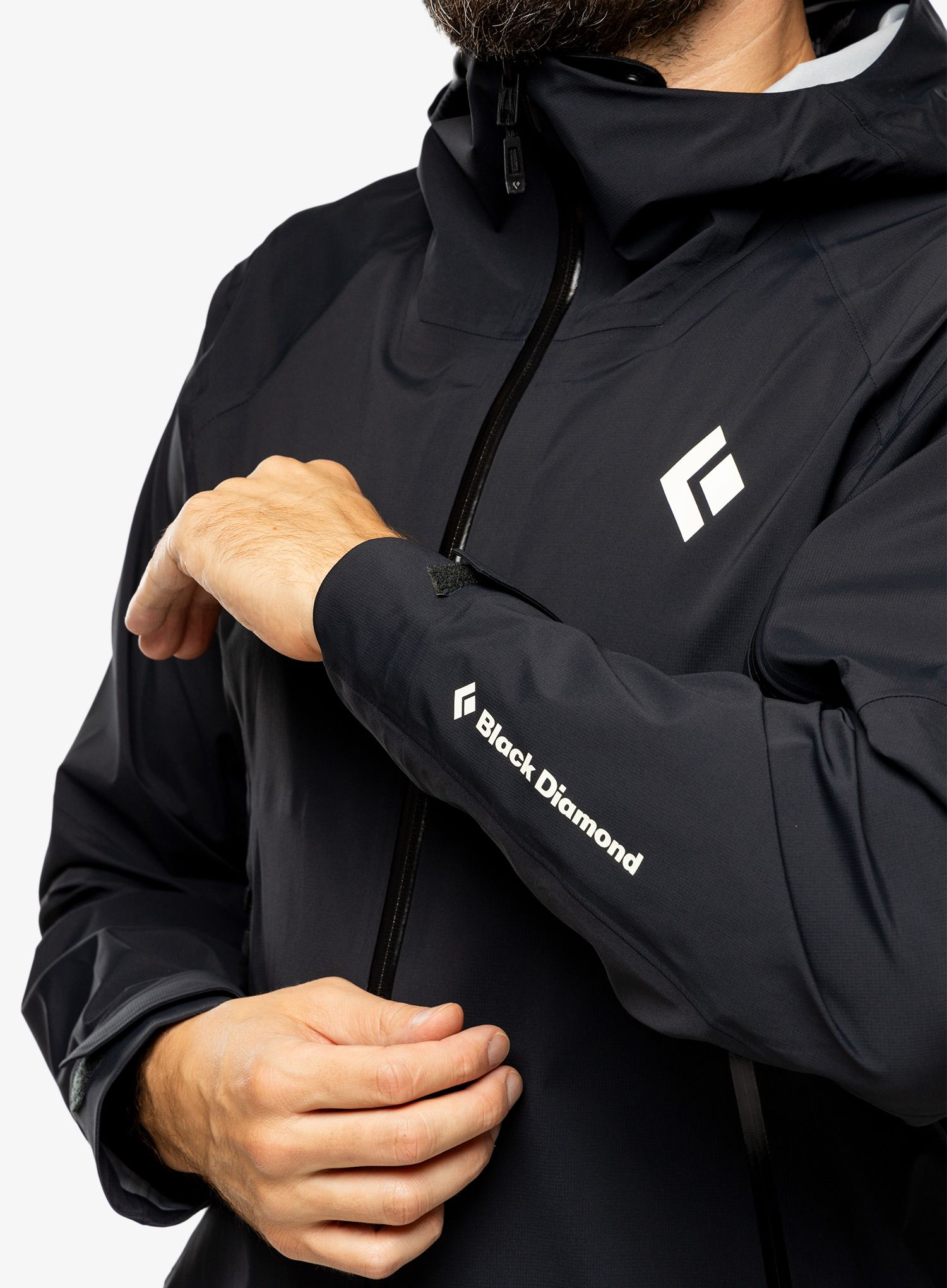 Nepremočljiva jakna Black Diamond Recon LT Stretch Shell - black