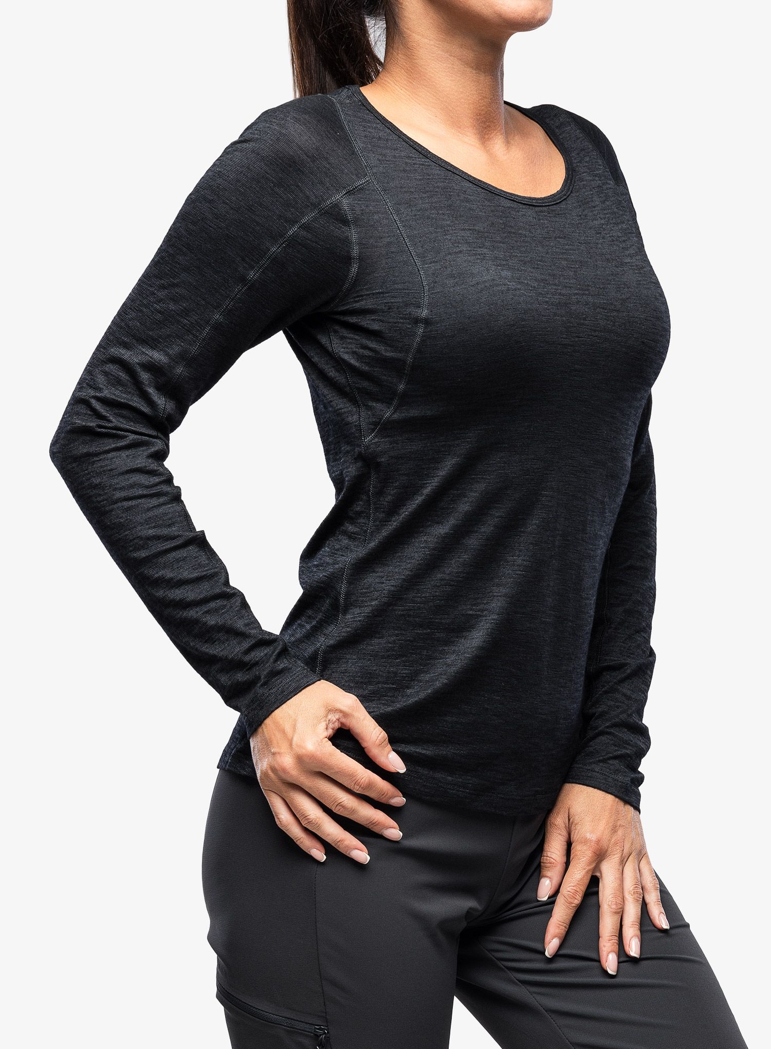 Majica z dolgimi rokavi ženska Black Diamond Rhythm Tee L/S - black