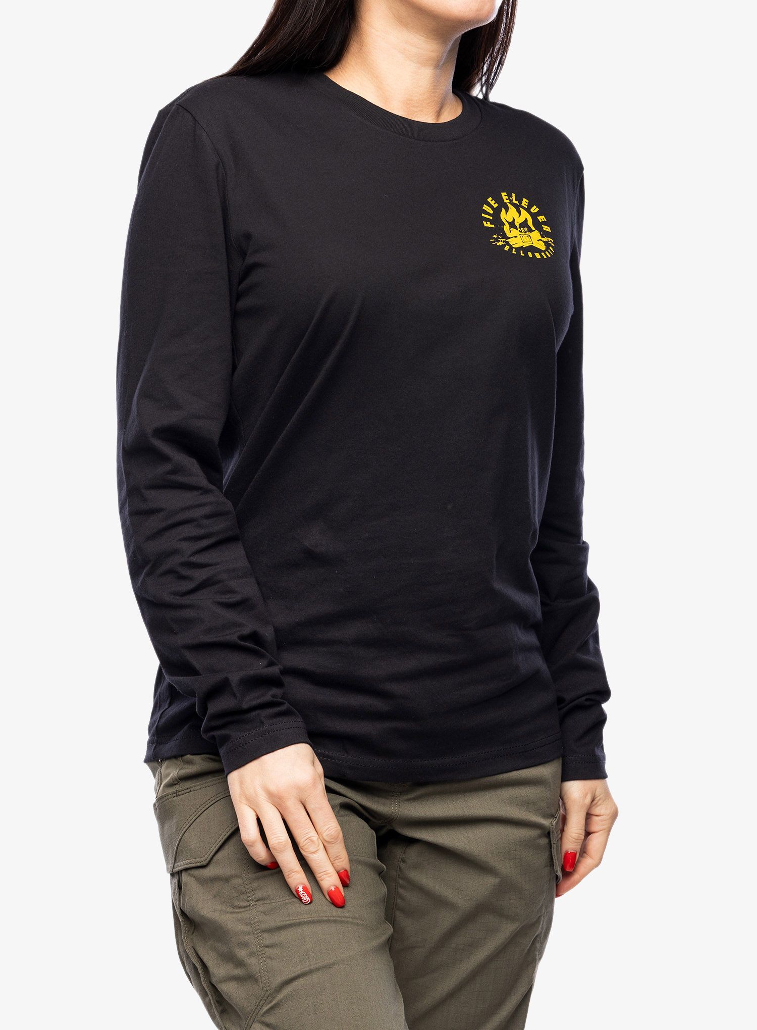 Ženska jopica 5.11 Fellowship L/S Tee - black