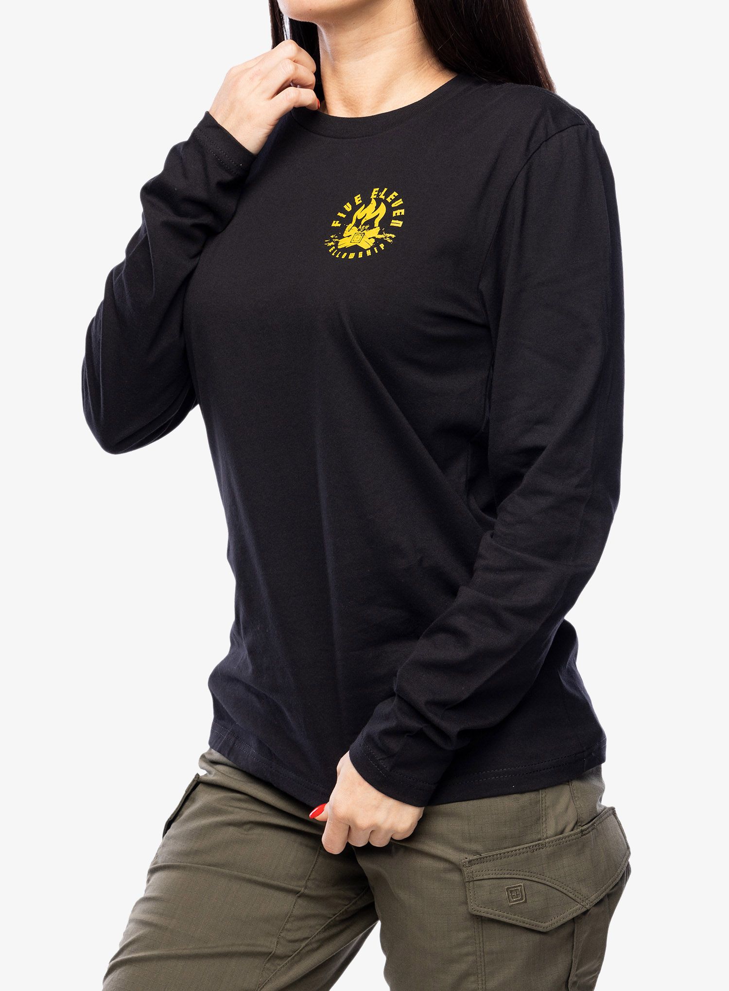 Ženska jopica 5.11 Fellowship L/S Tee - black
