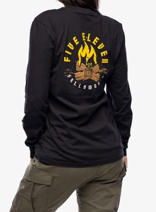Ženska jopica 5.11 Fellowship L/S Tee - black