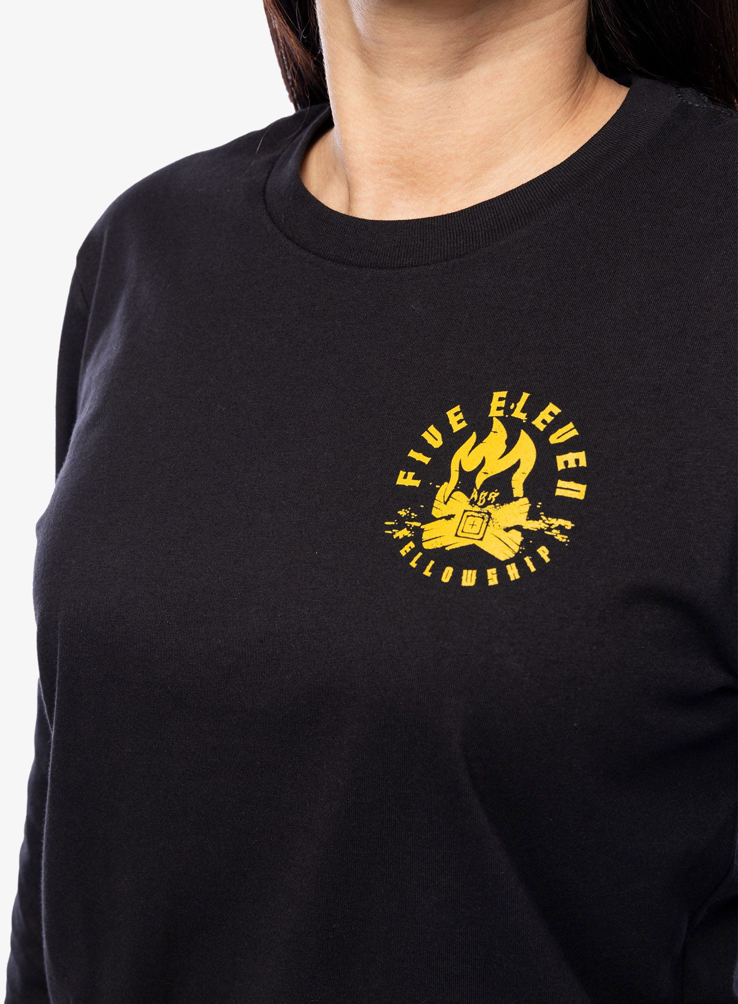 Ženska jopica 5.11 Fellowship L/S Tee - black