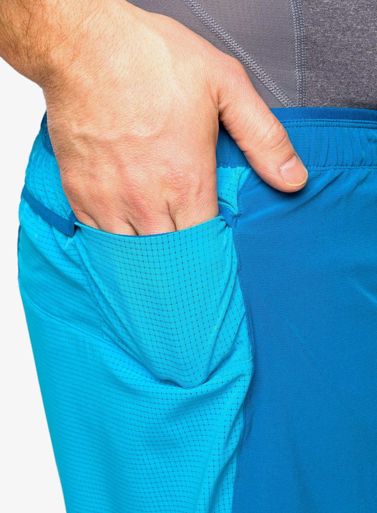 Tekaške kratke hlače Brooks High Point 7 2-in-1 Short - hyper blue/mist/pacific