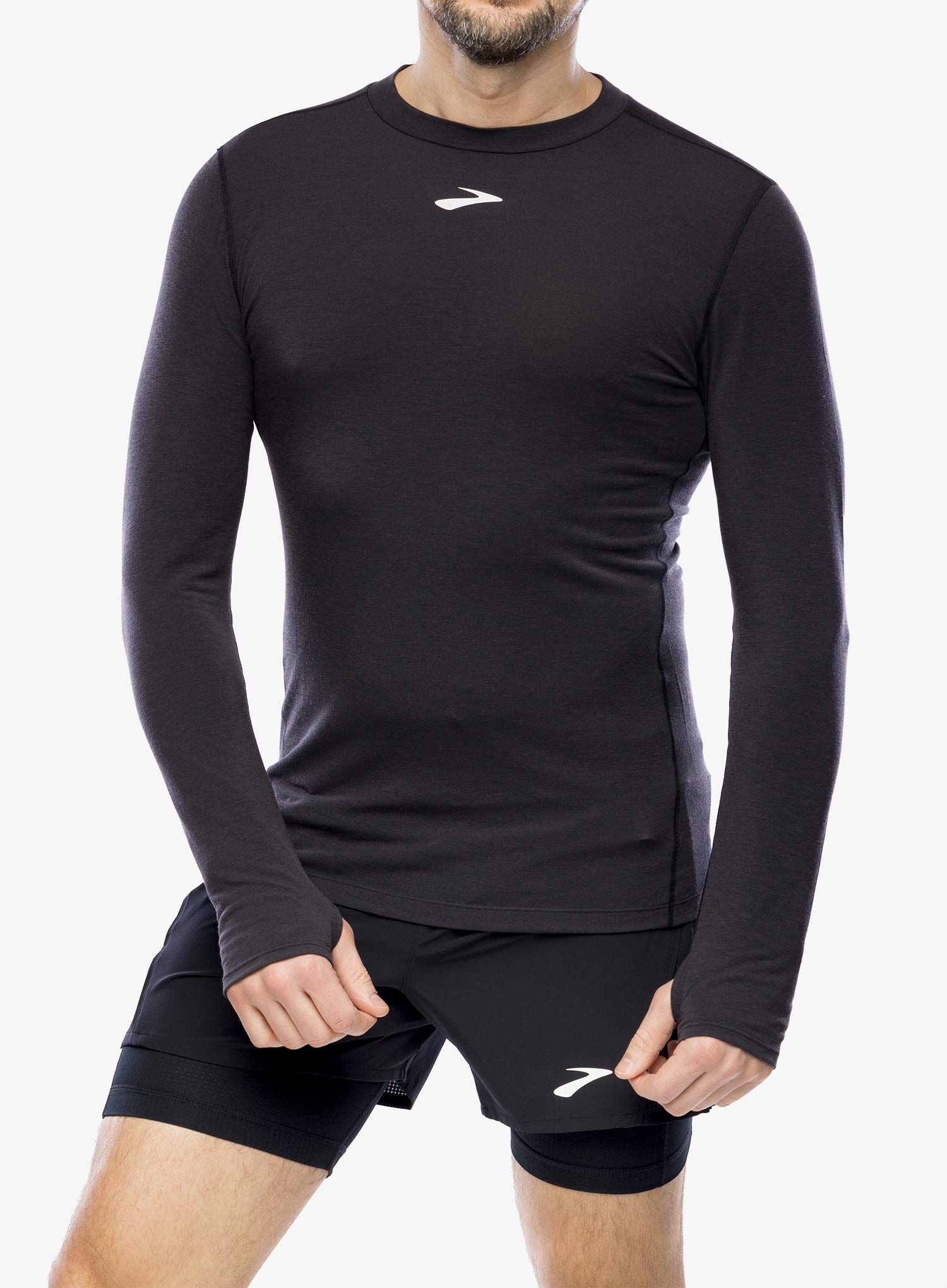 Tekaška jopica Brooks High Point Long Sleeve - black