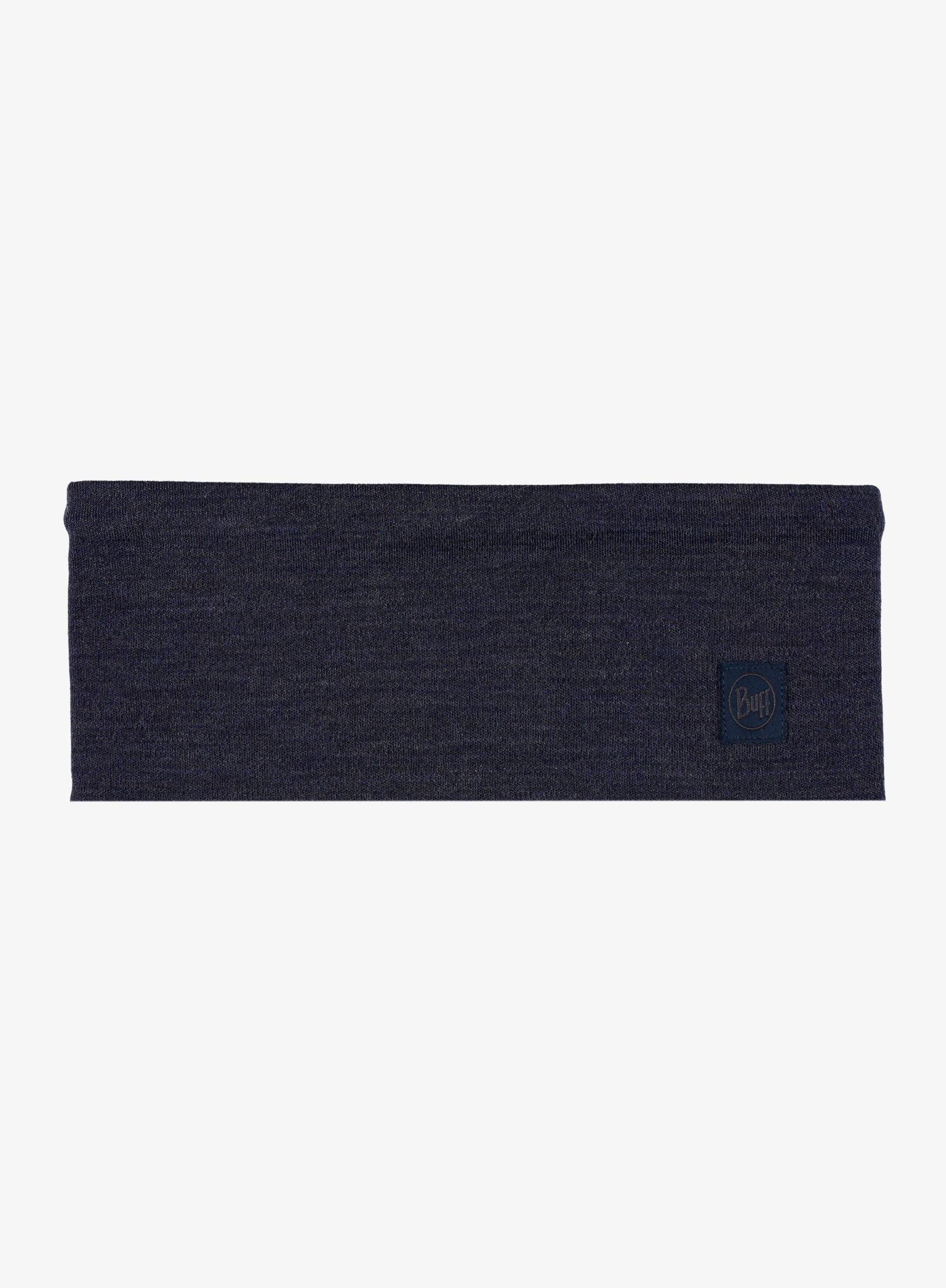 Športni naglavni trak Buff Merino Wide Headband - solid night blue