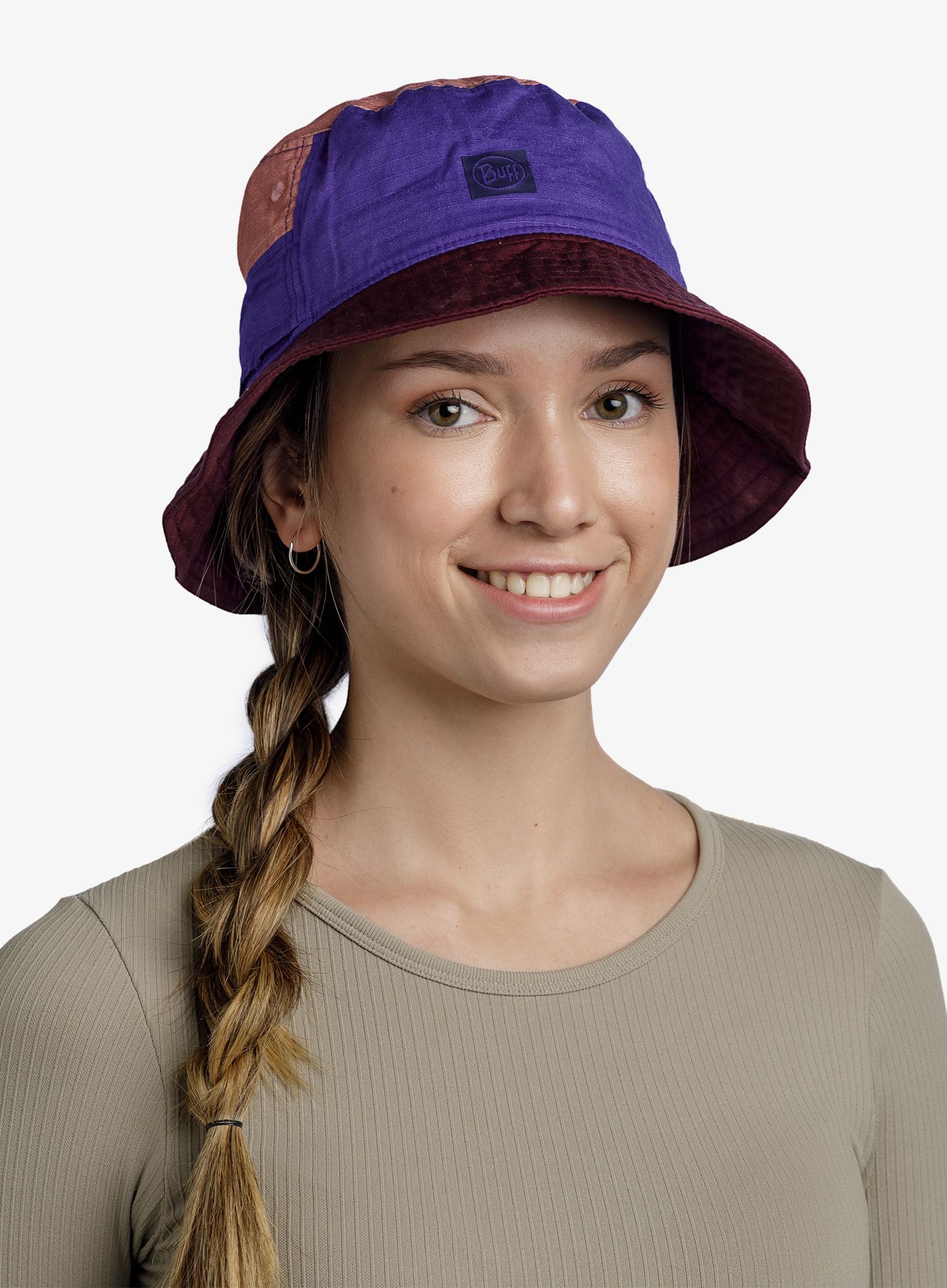 Pohodniški klobuk Buff Sun Bucket Hat - hak purle