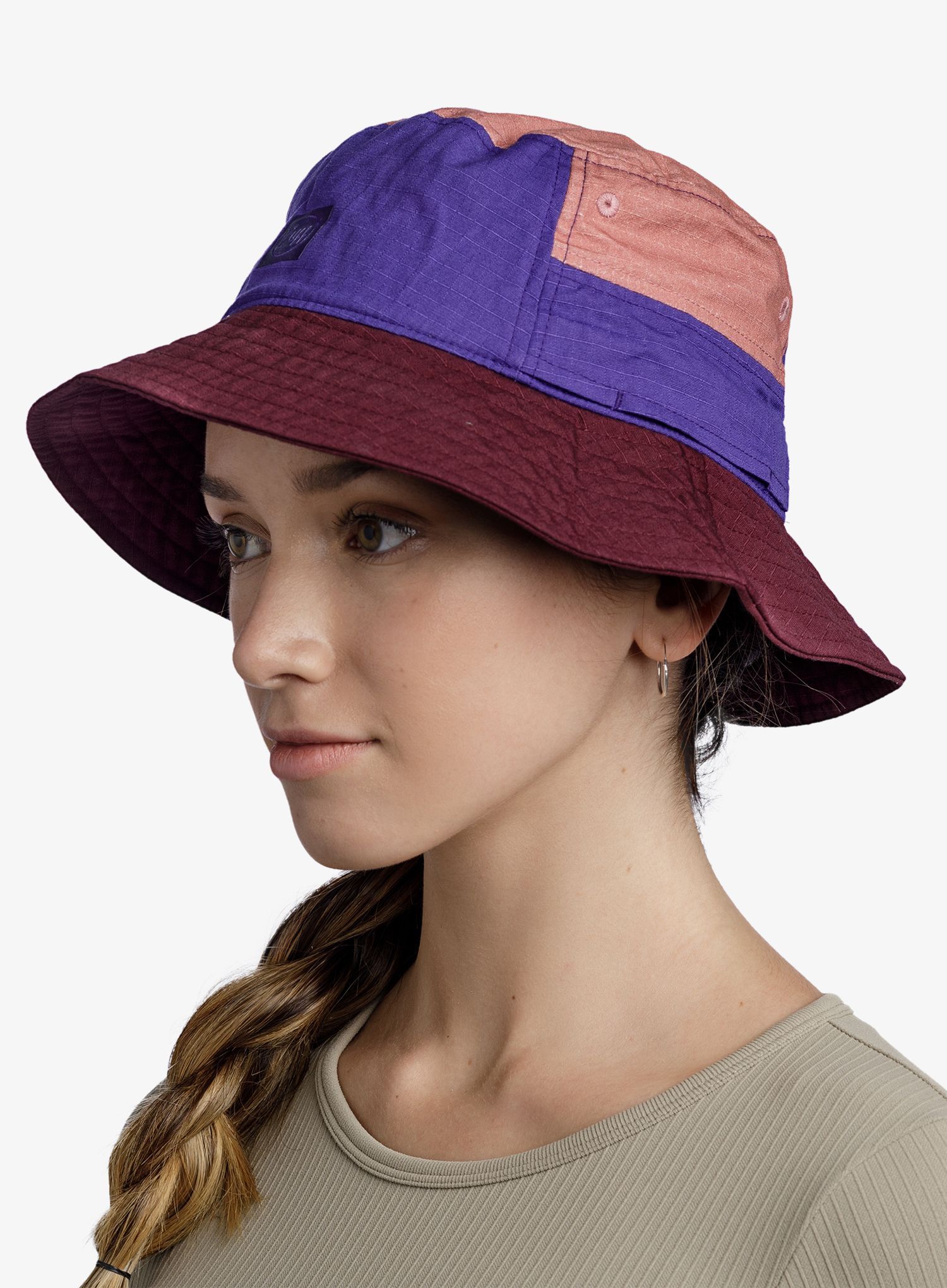Pohodniški klobuk Buff Sun Bucket Hat - hak purle