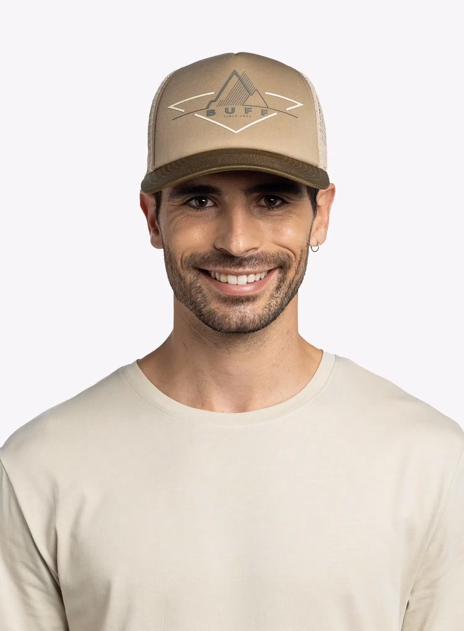Kapa s šiltom Buff Trucker Cap - brak khaki