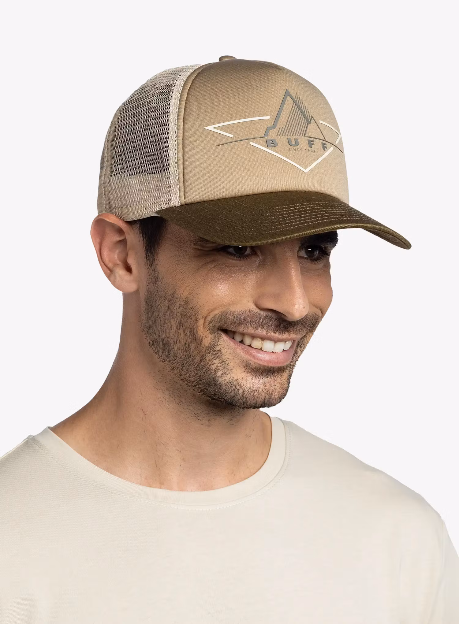 Kapa s šiltom Buff Trucker Cap - brak khaki