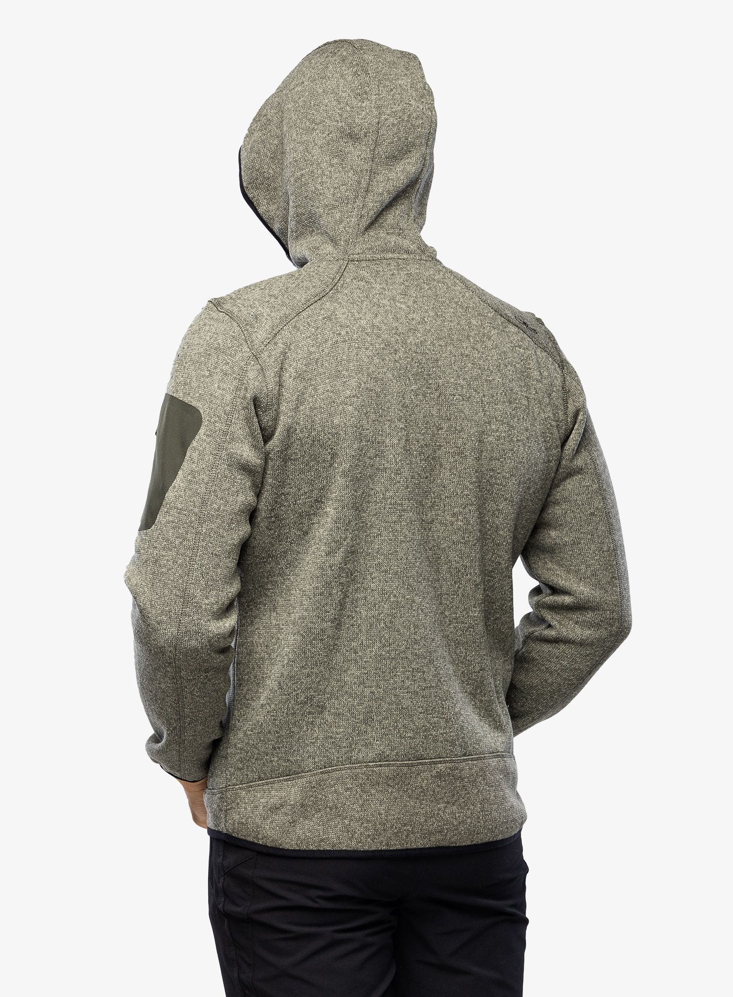 Flis CMP Borgis Fix Hood Jacket Knitted - kaki/oil green