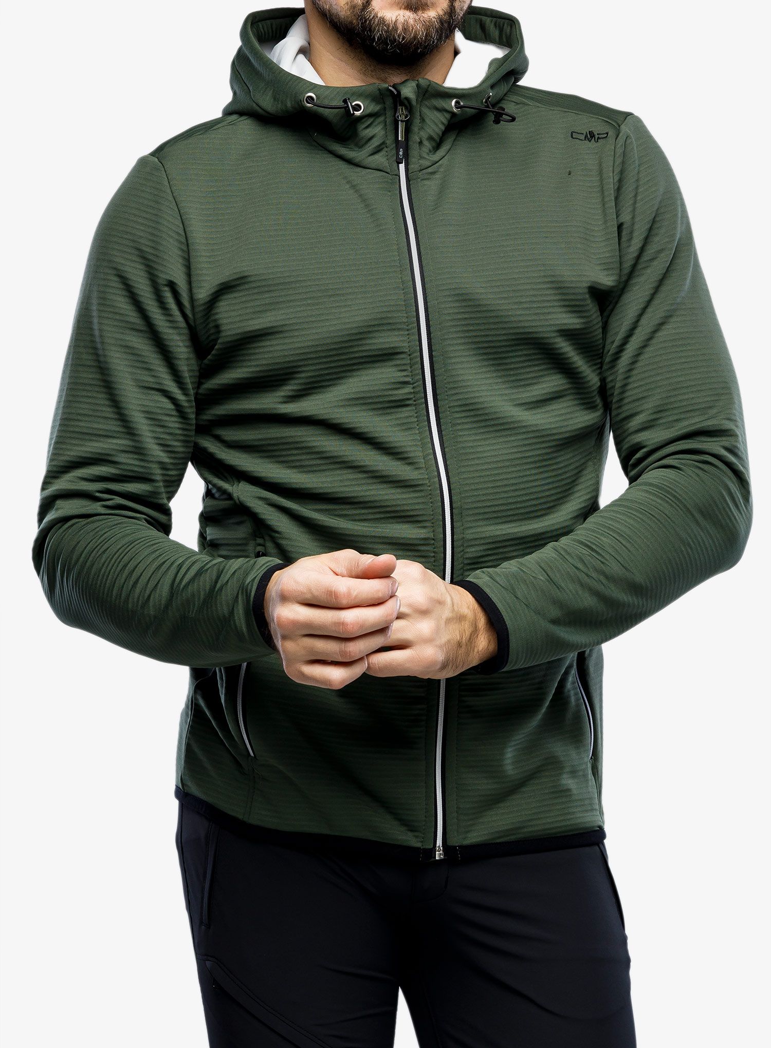 Flis CMP Edge Jacket Fix Hood - oil green