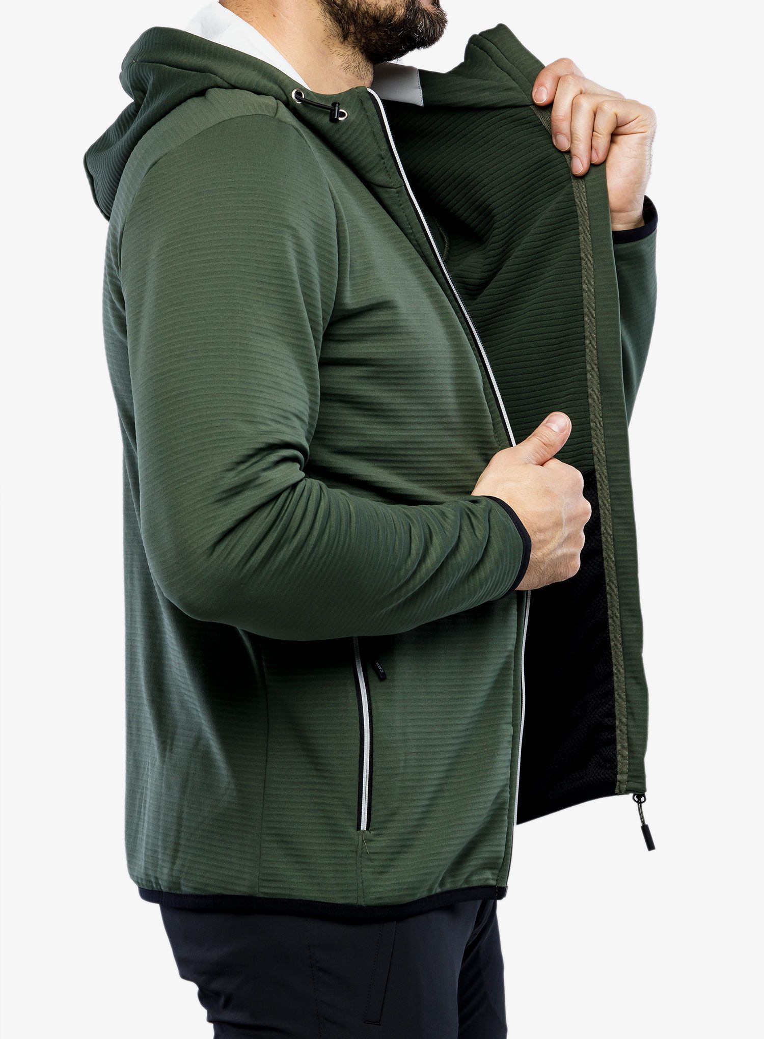 Flis CMP Edge Jacket Fix Hood - oil green
