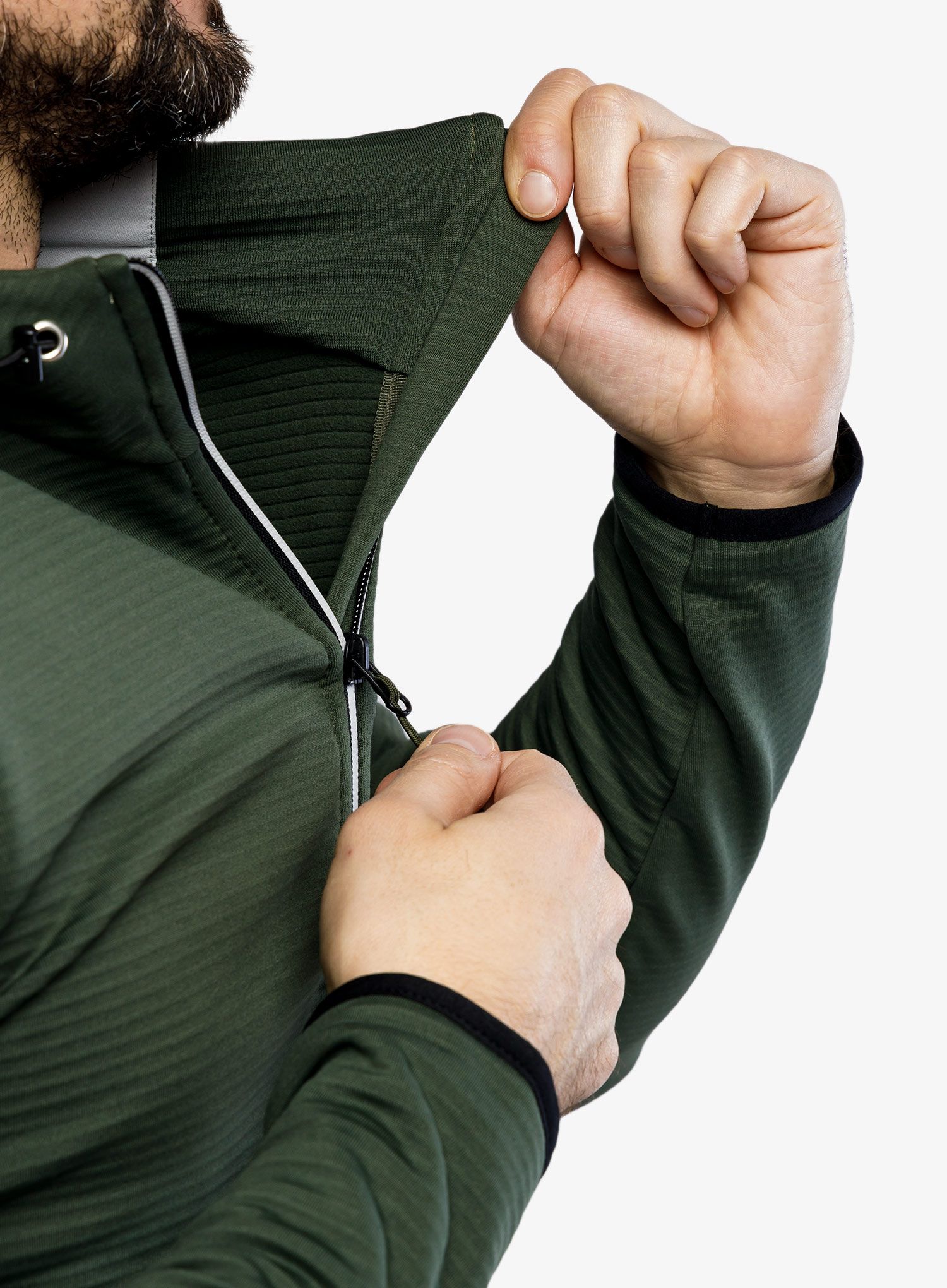 Flis CMP Edge Jacket Fix Hood - oil green