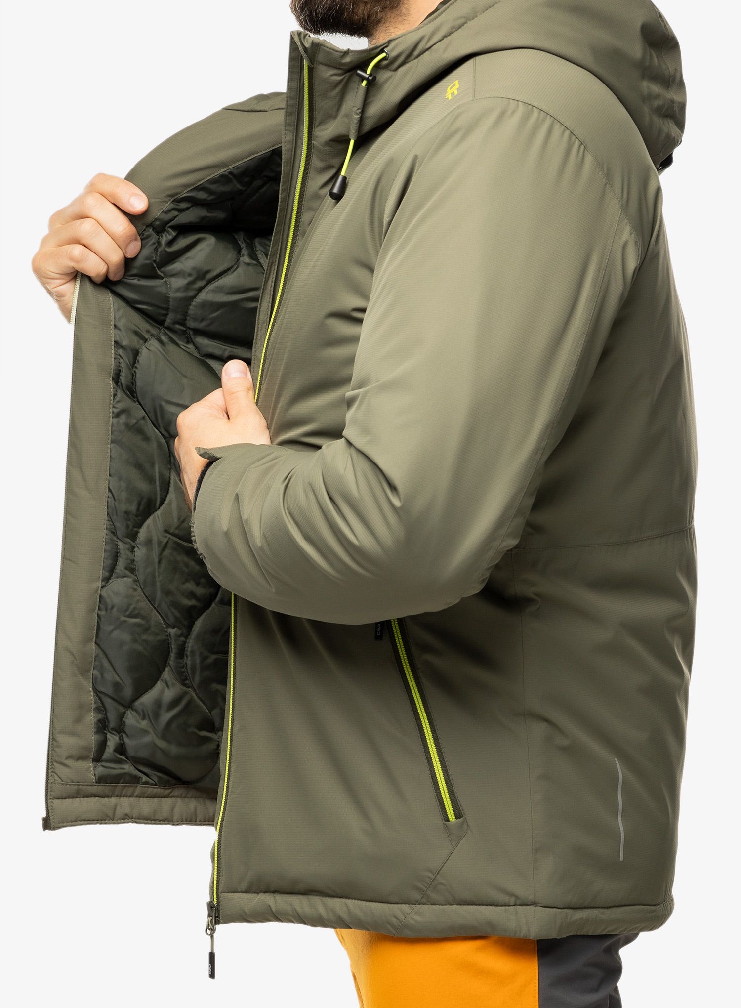 Sintetična jakna CMP Franz Jacket Fix Hood - kaki