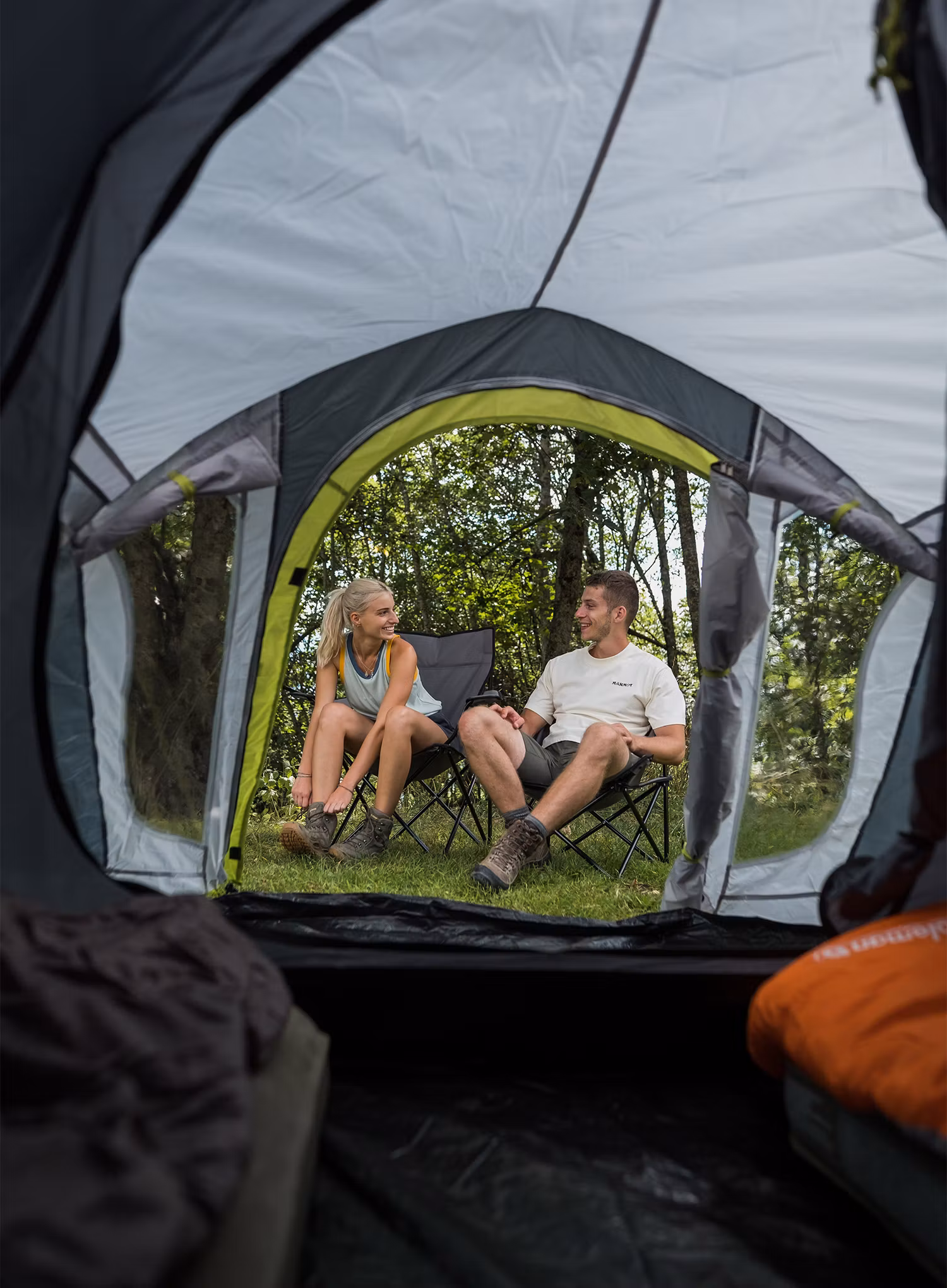 Šotor za tri osebe Coleman Darwin 3 Plus - grey/green