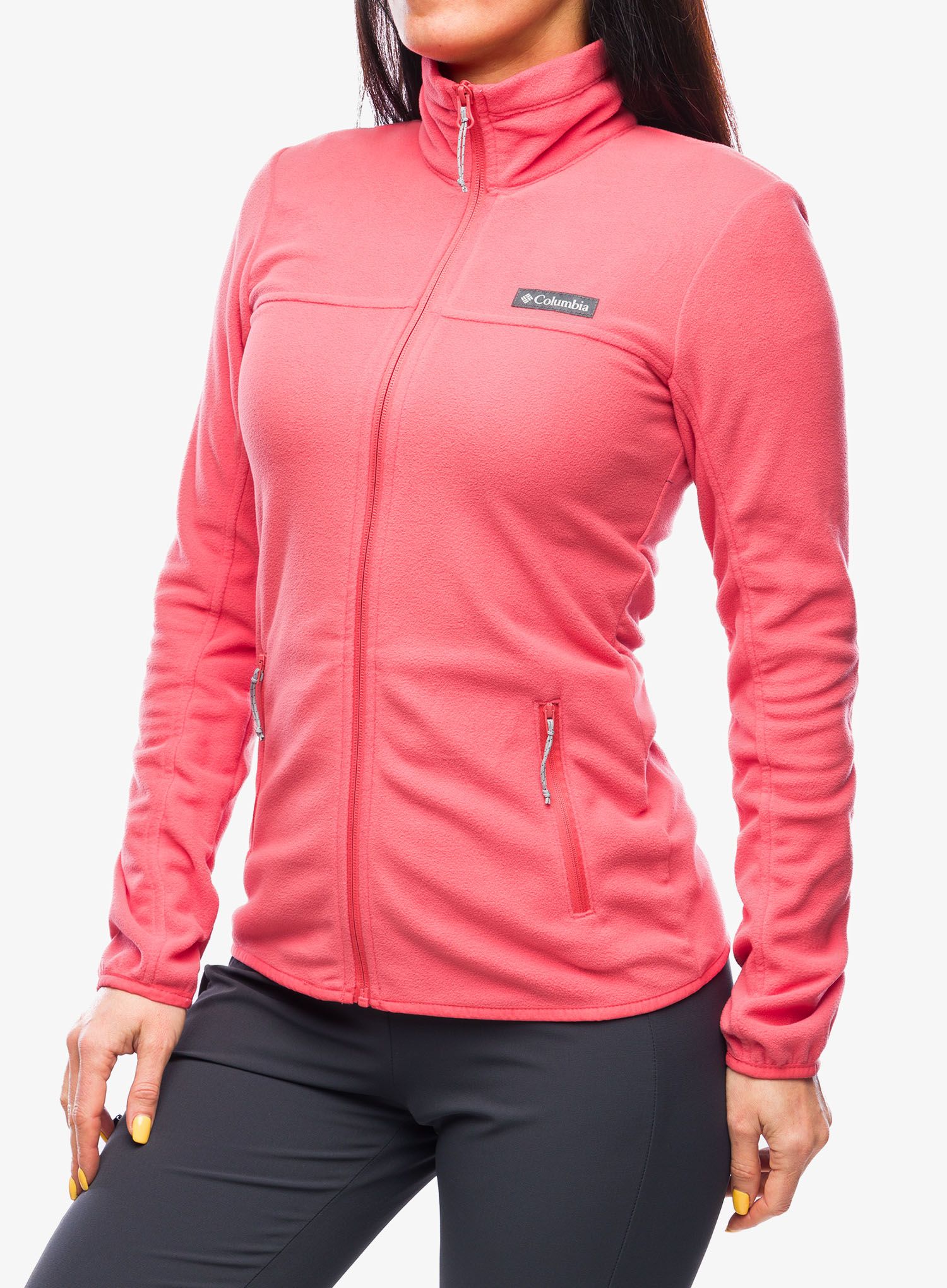 Ženska jopica z zadrgo Columbia Ali Peak Full Zip - juicy