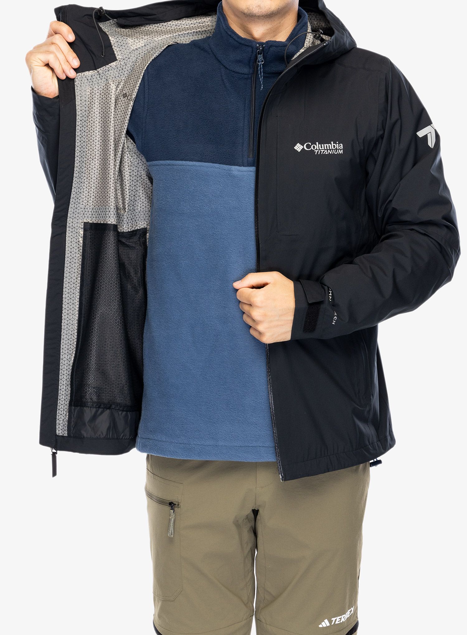 Nepremočljiva jakna Columbia Ampli-Dry II Shell - black