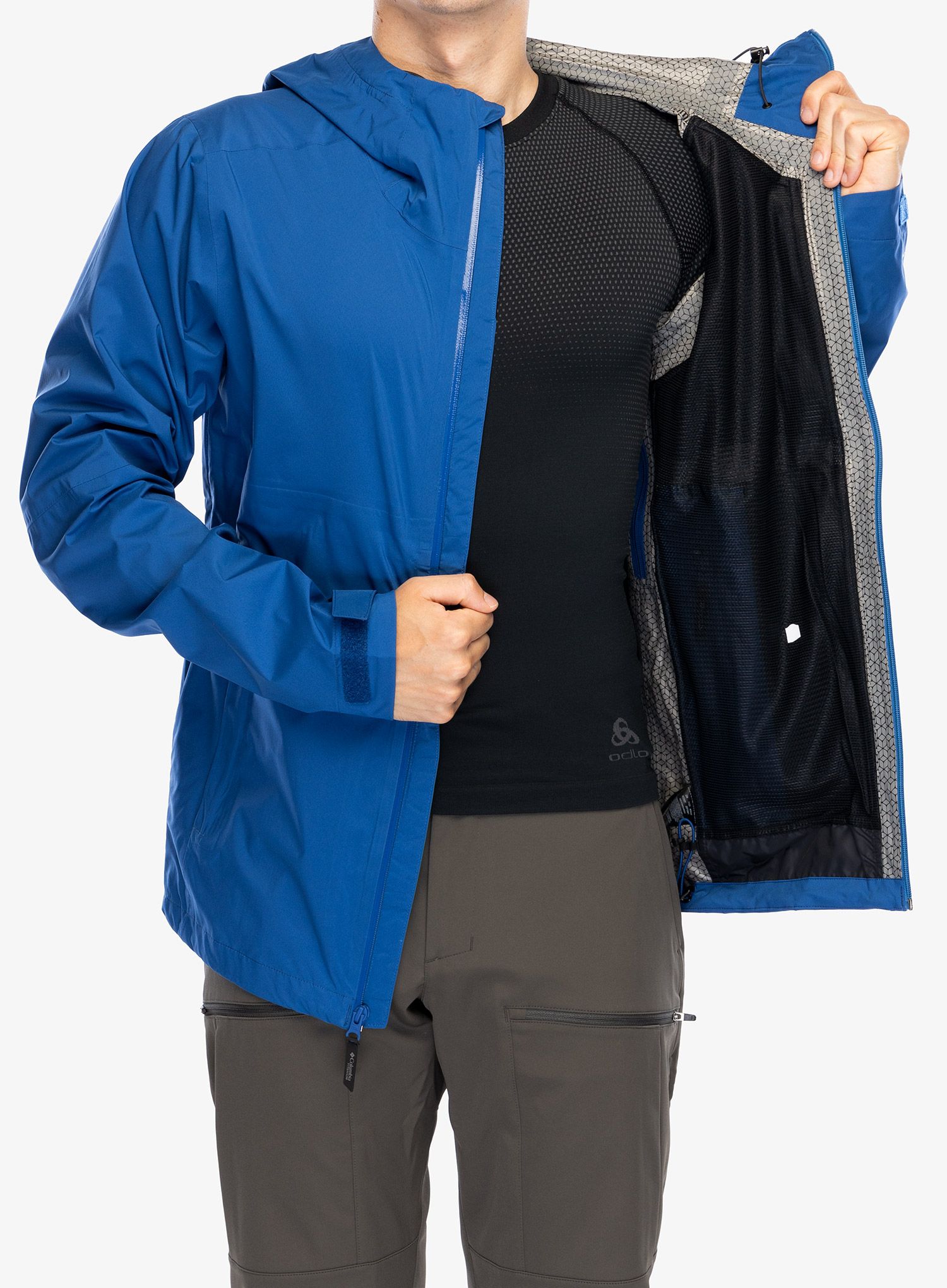 Nepremočljiva jakna Columbia Ampli-Dry II Shell - mountain blue
