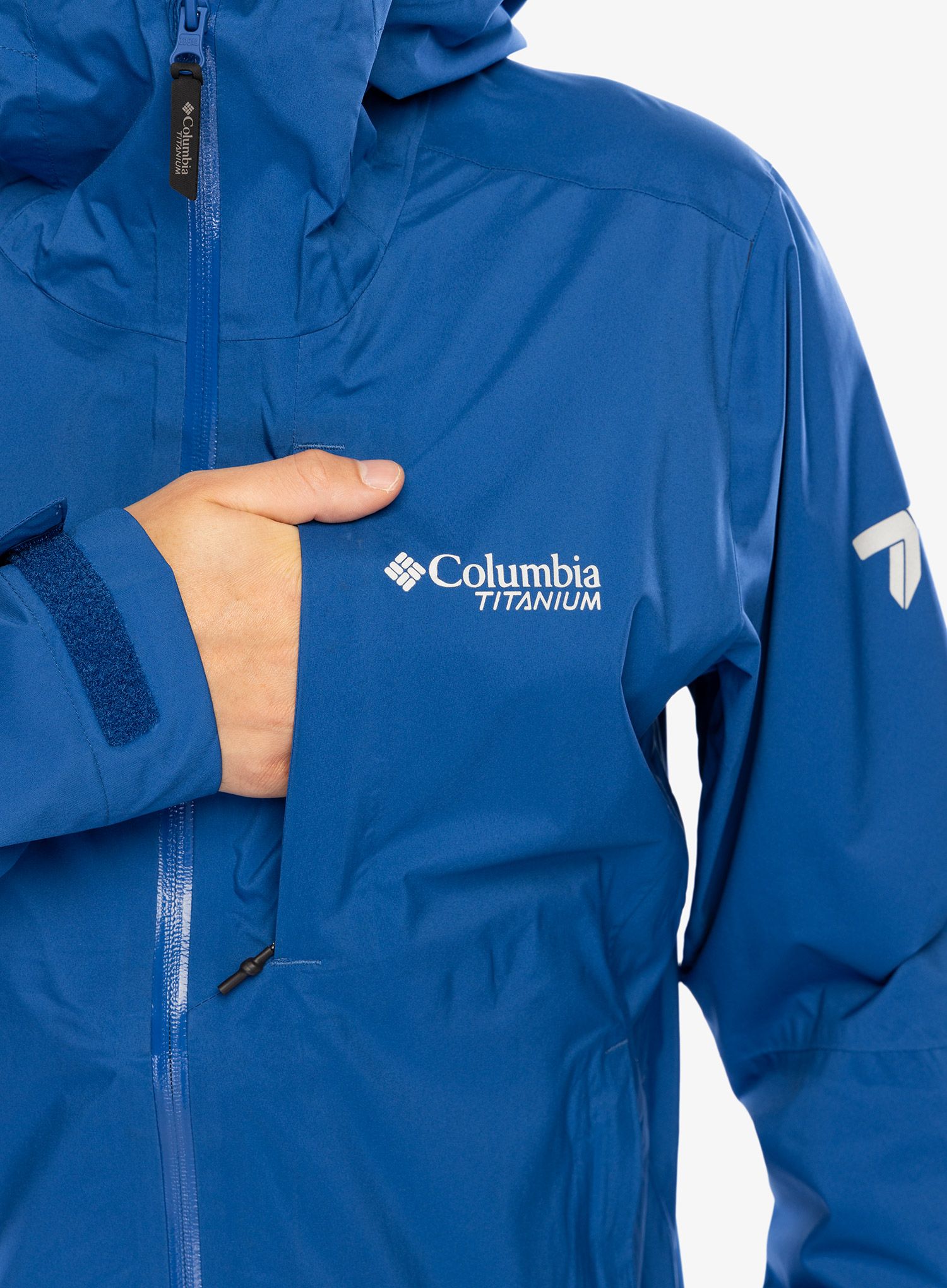 Nepremočljiva jakna Columbia Ampli-Dry II Shell - mountain blue