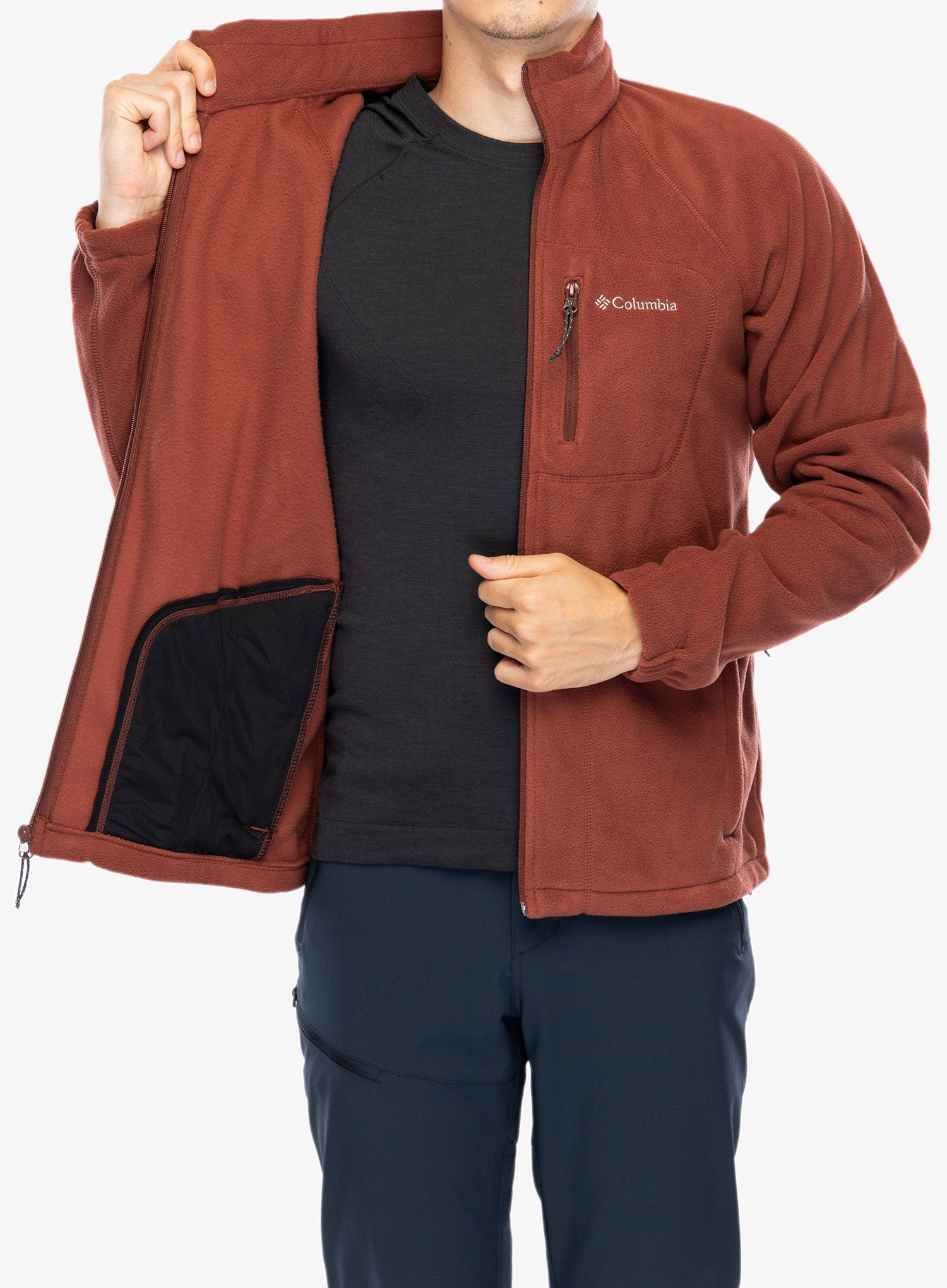 Flis Columbia Fast Trek II Full Zip Fleece - spice