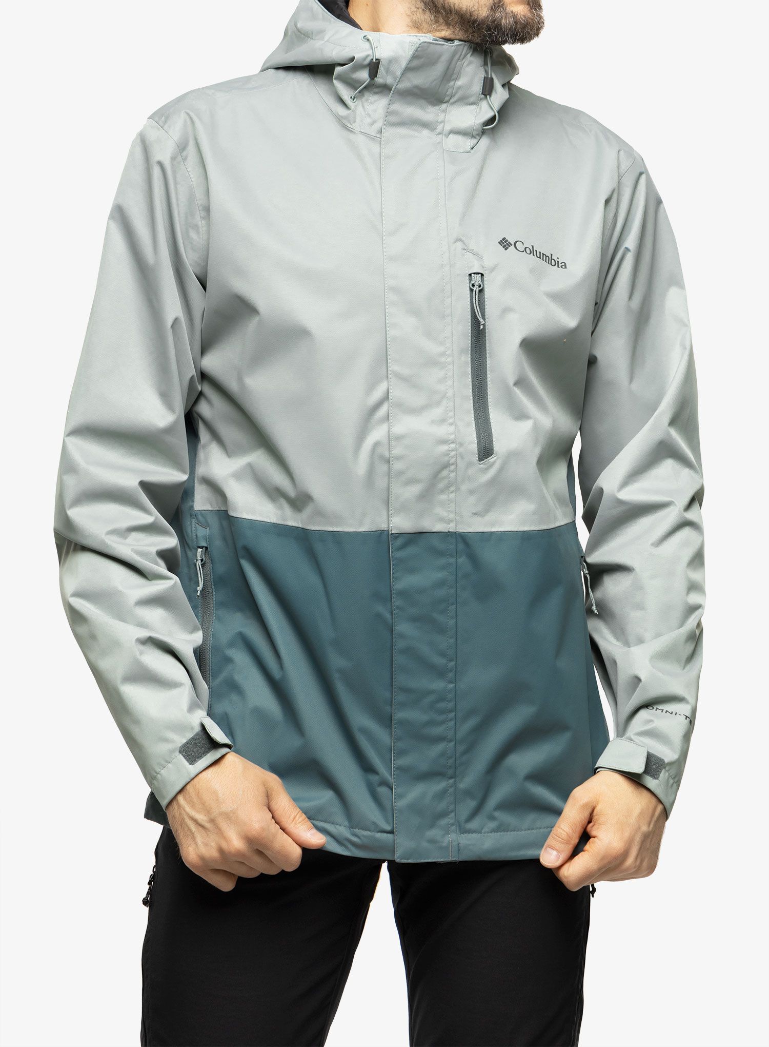Nepremočljiva jakna Columbia Hikebound Jacket - niagara/metal