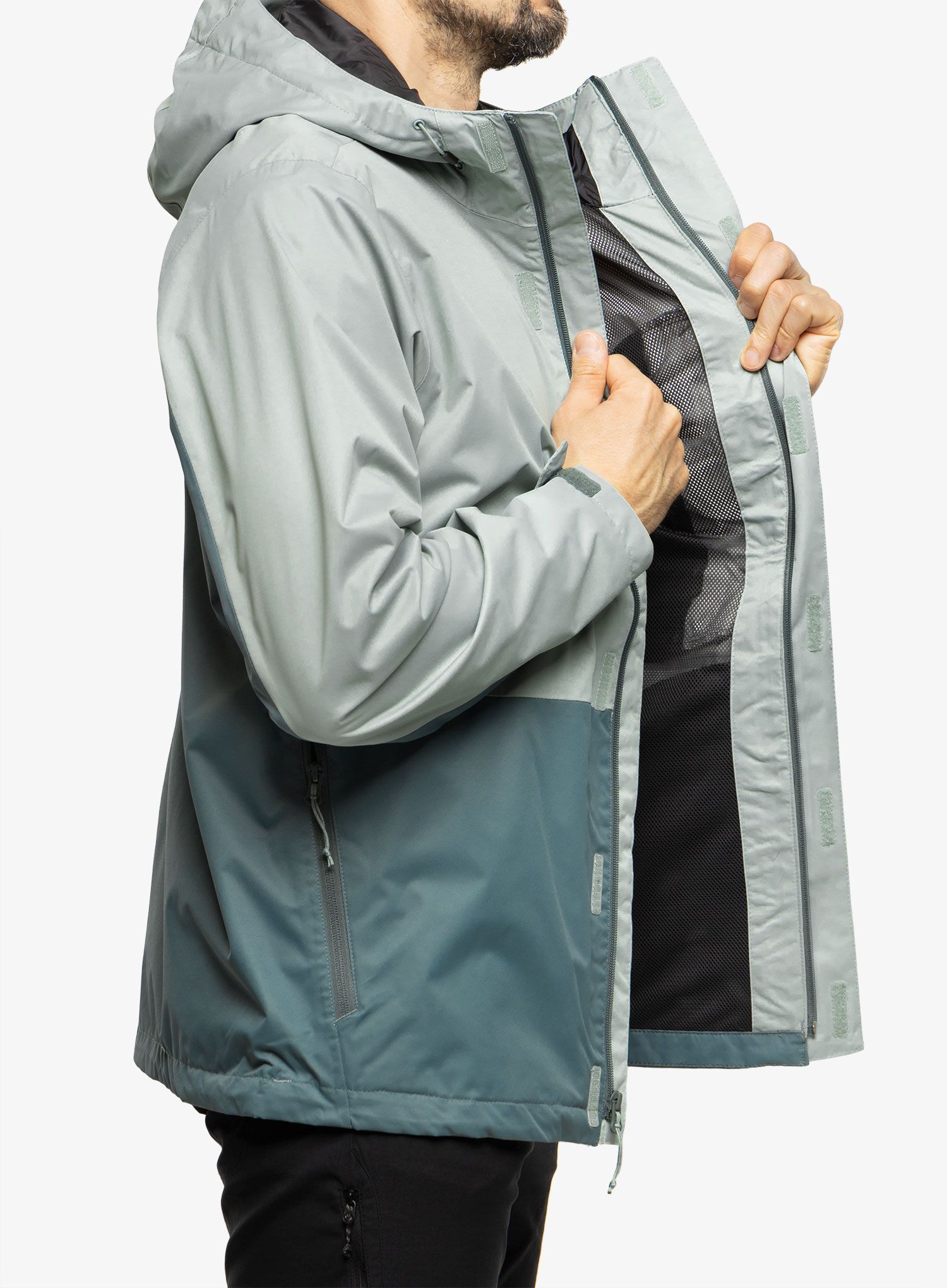 Nepremočljiva jakna Columbia Hikebound Jacket - niagara/metal