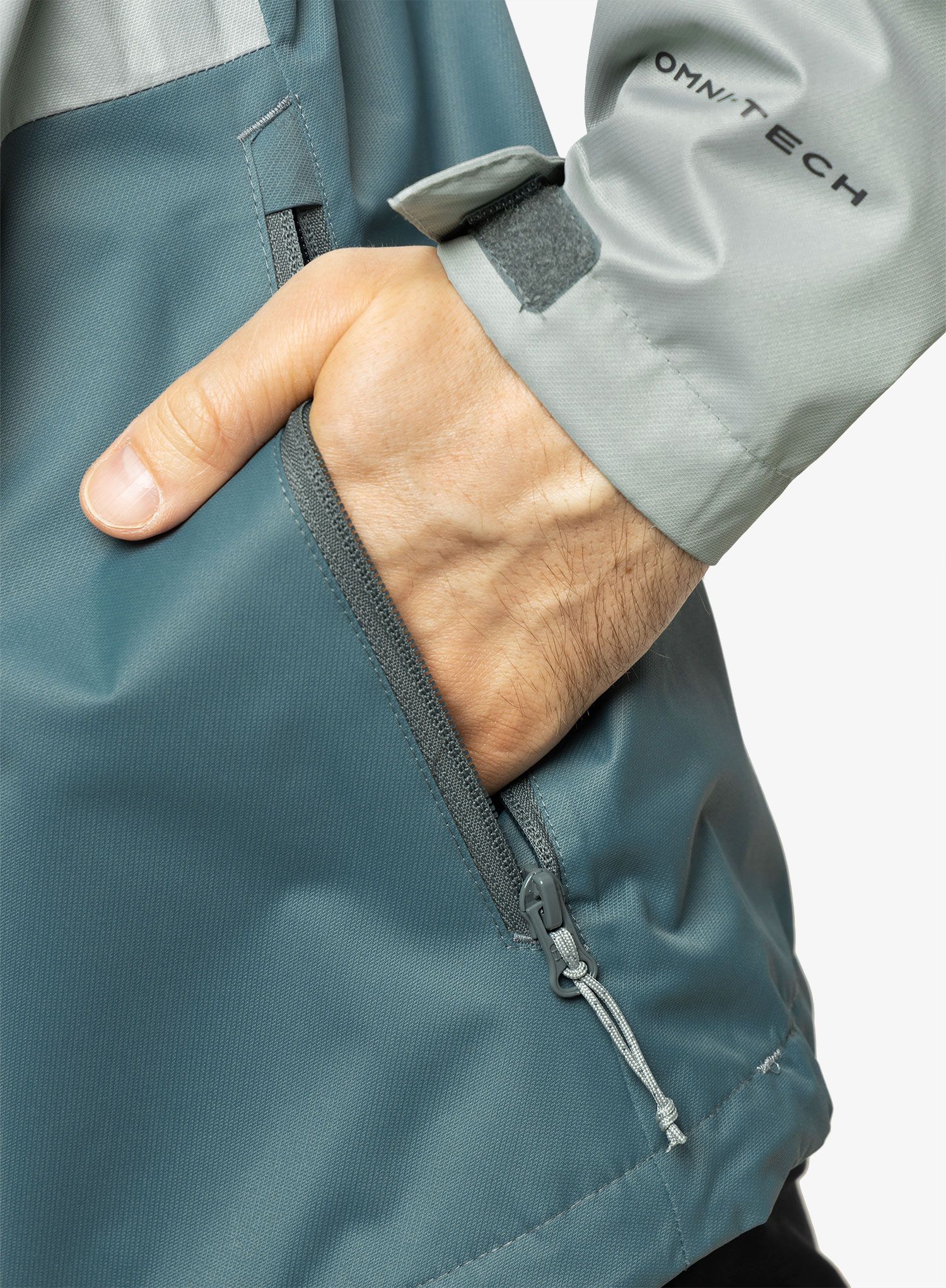 Nepremočljiva jakna Columbia Hikebound Jacket - niagara/metal