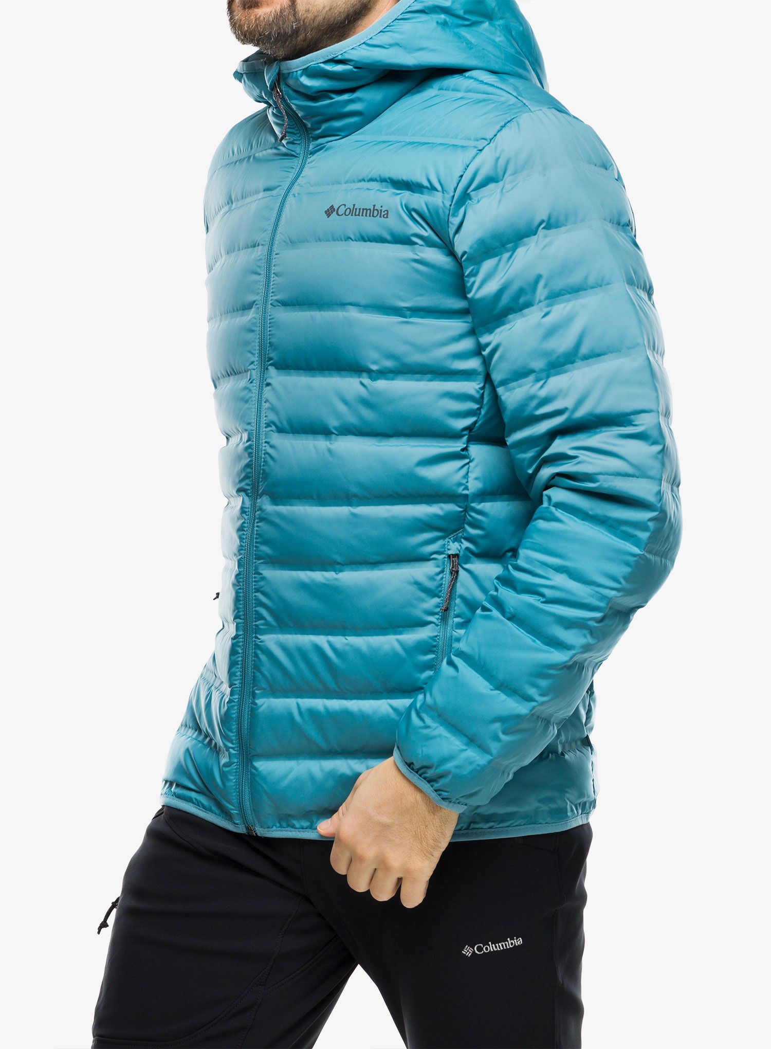 Moška puhovka Columbia Lake 22 Down Hooded Jacket - shasta