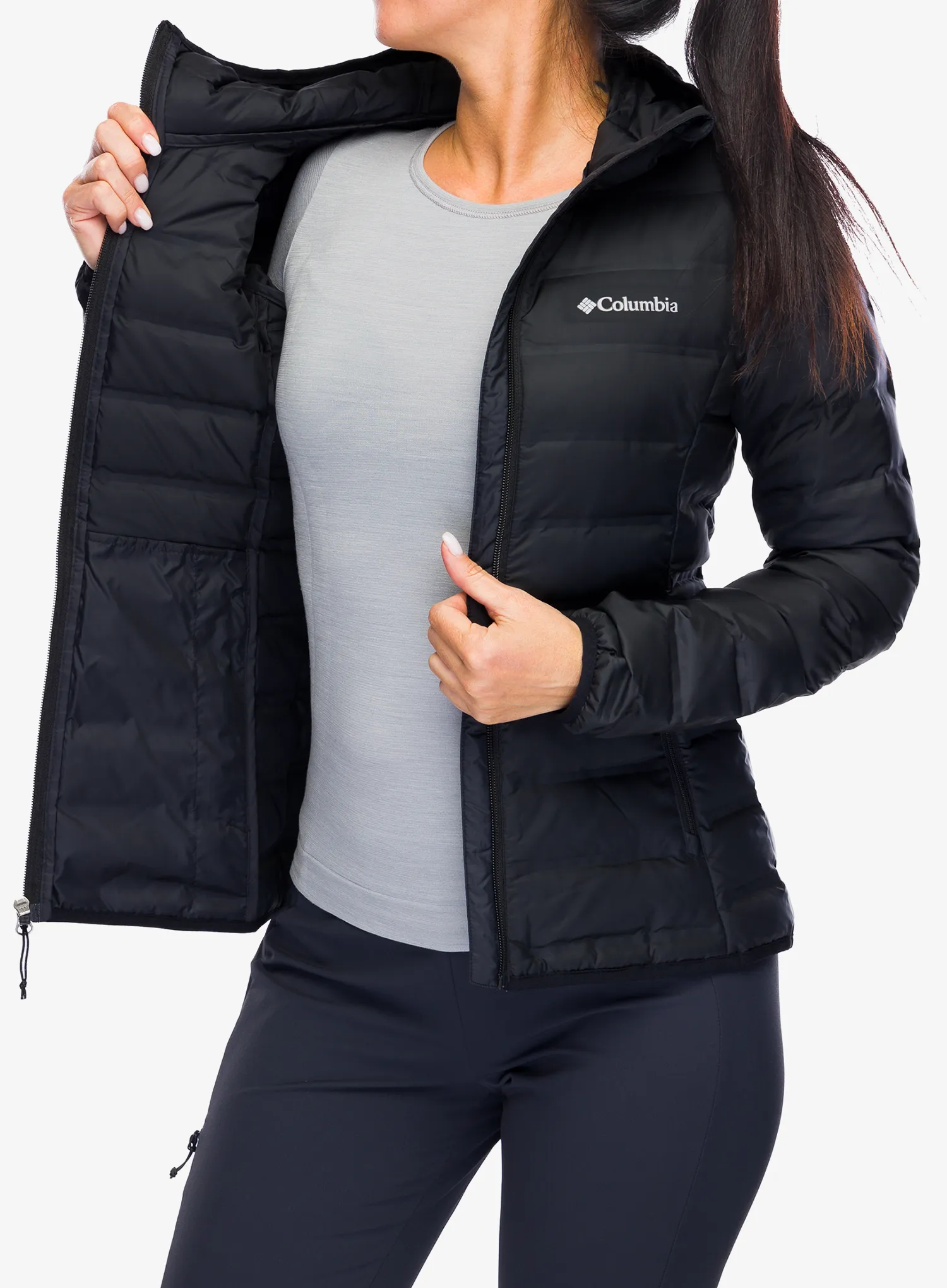 Ženska puhovka Columbia Lake 22 II Down Hooded Jacket - black