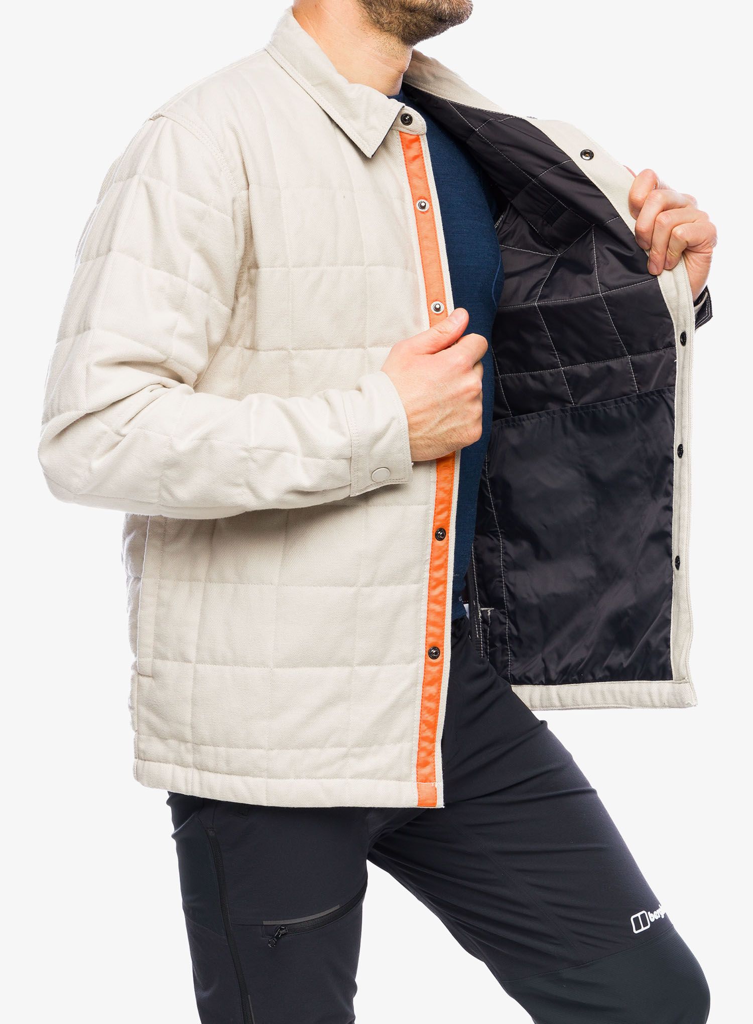 Moška jakna Columbia Landroamer Quilted Shirt Jacket - dark stone/shark/bright orange