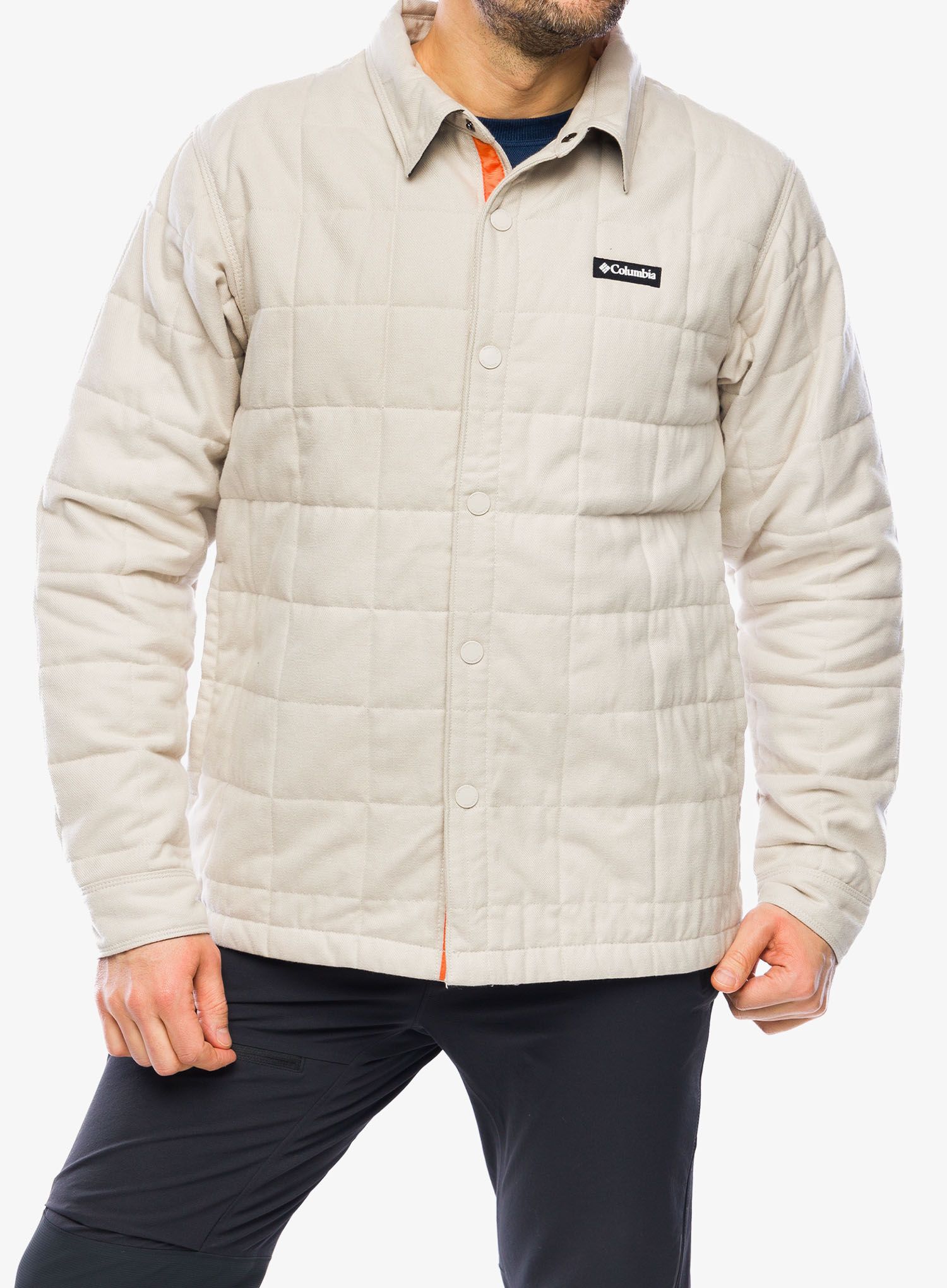 Moška jakna Columbia Landroamer Quilted Shirt Jacket - dark stone/shark/bright orange