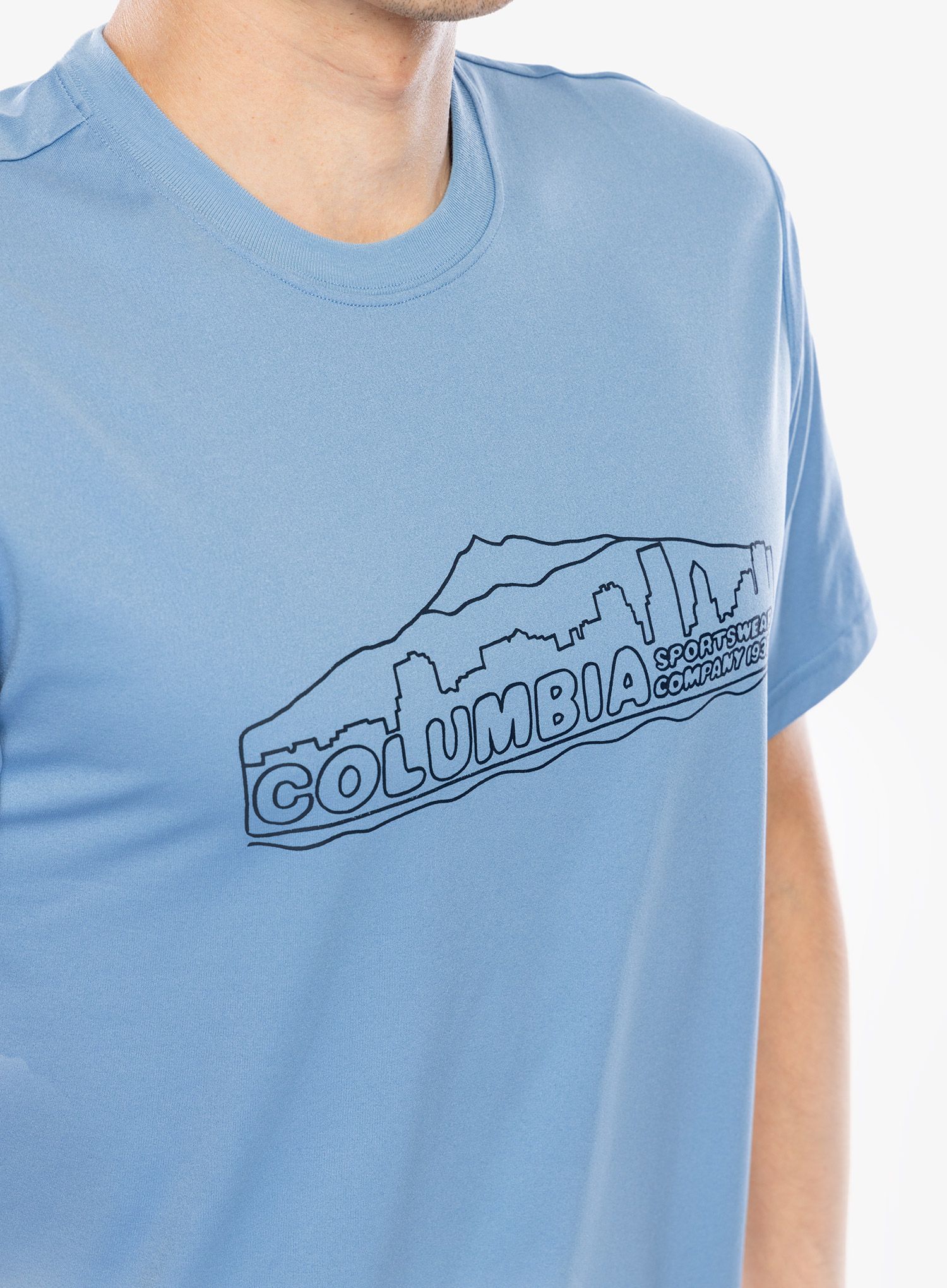 Športna majica Columbia Legend Trail S/S Tee - skyler/pdx cityscape