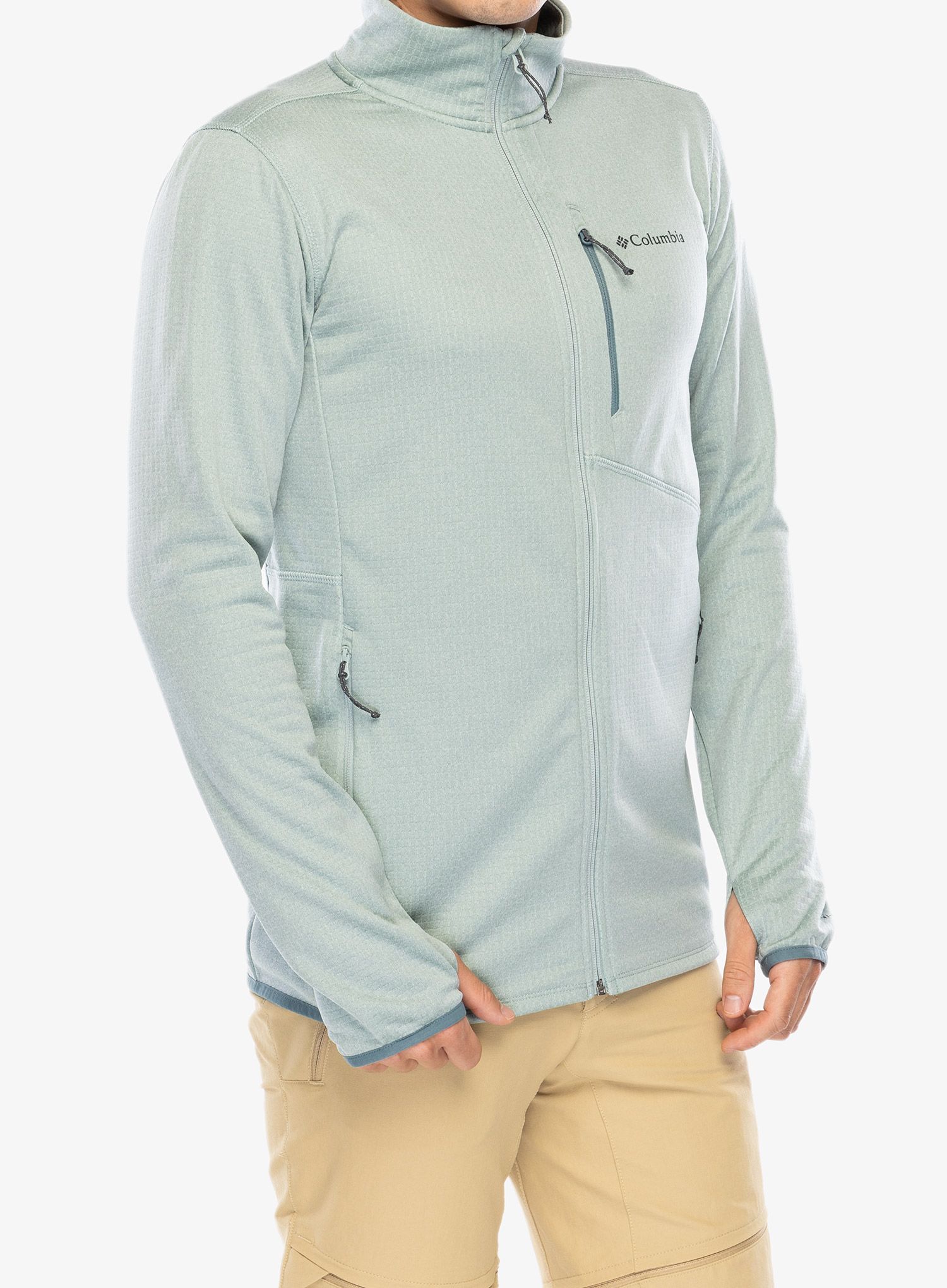 Jopica na zadrgo Columbia Park View Fleece Full Zip - niagara heather