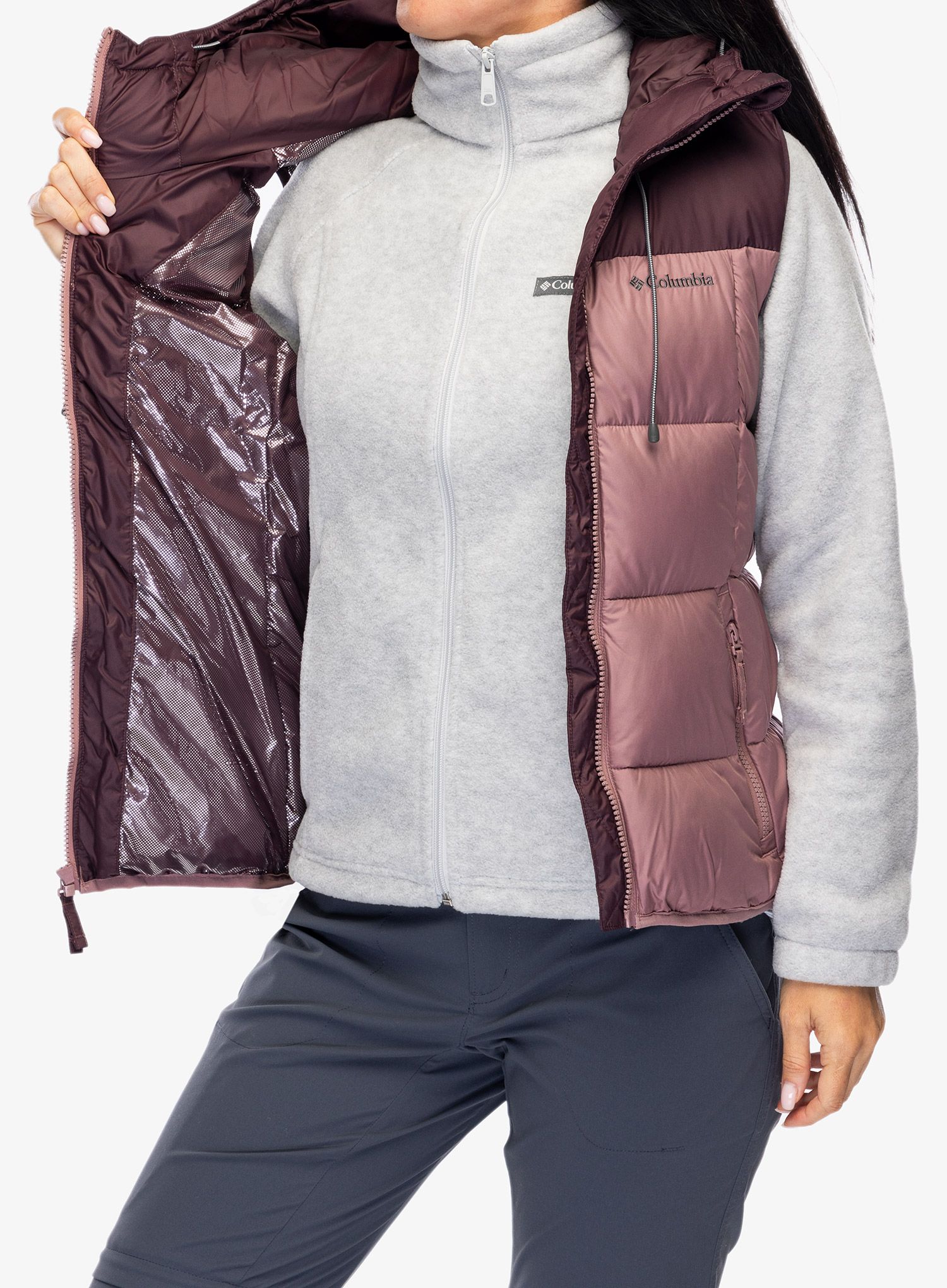 Ženski brezrokavnik Columbia Pike Lake II Insulated Vest - fig/moonvista
