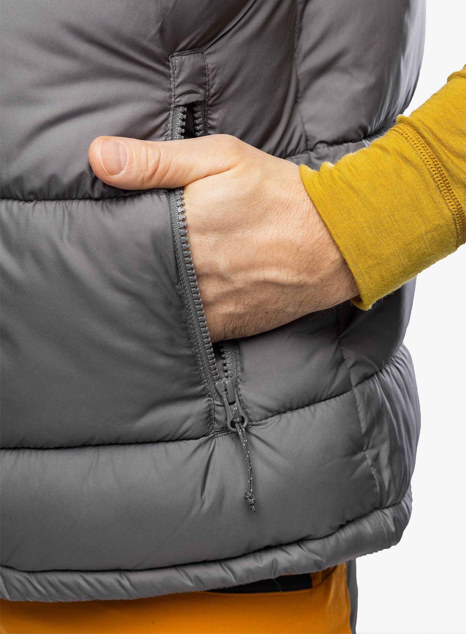 Podložen brezrokavnik Columbia Pike Lake II Vest - city grey/shark