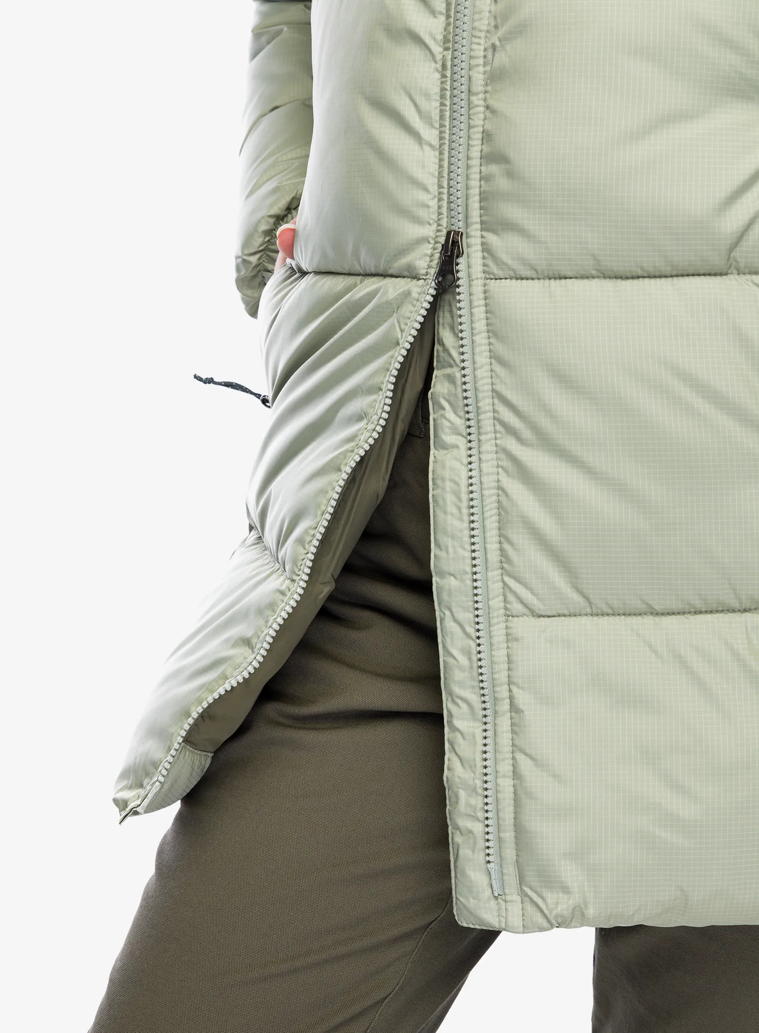 Ženski plašč Columbia Puffect II Mid Hooded Jacket - safari