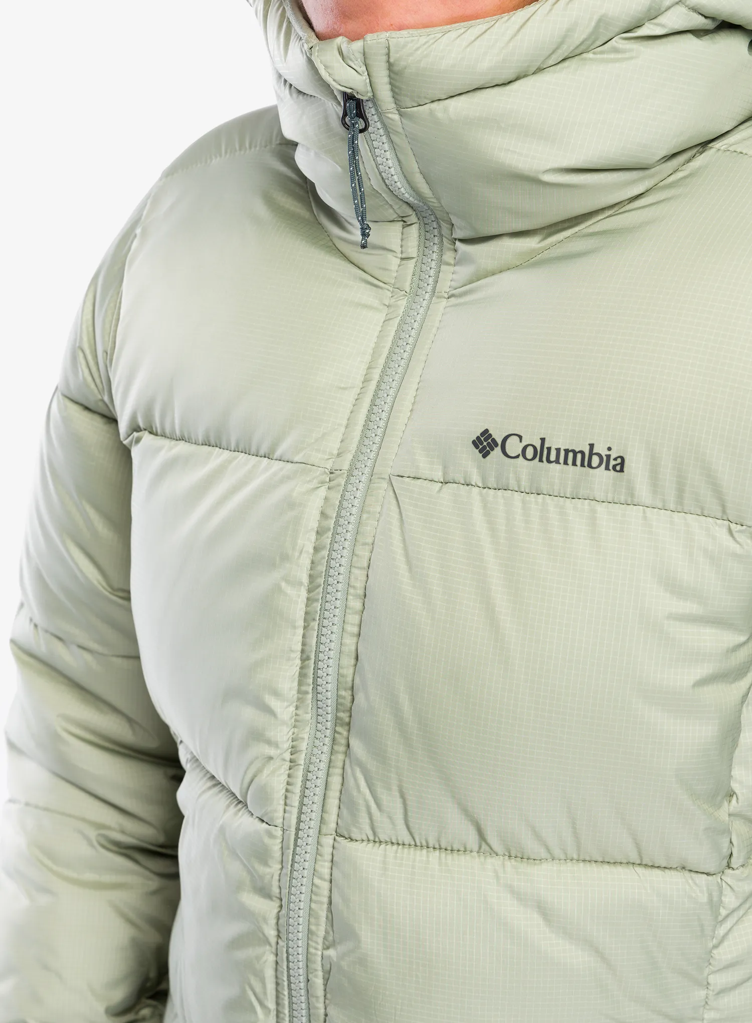 Ženski plašč Columbia Puffect II Mid Hooded Jacket - safari