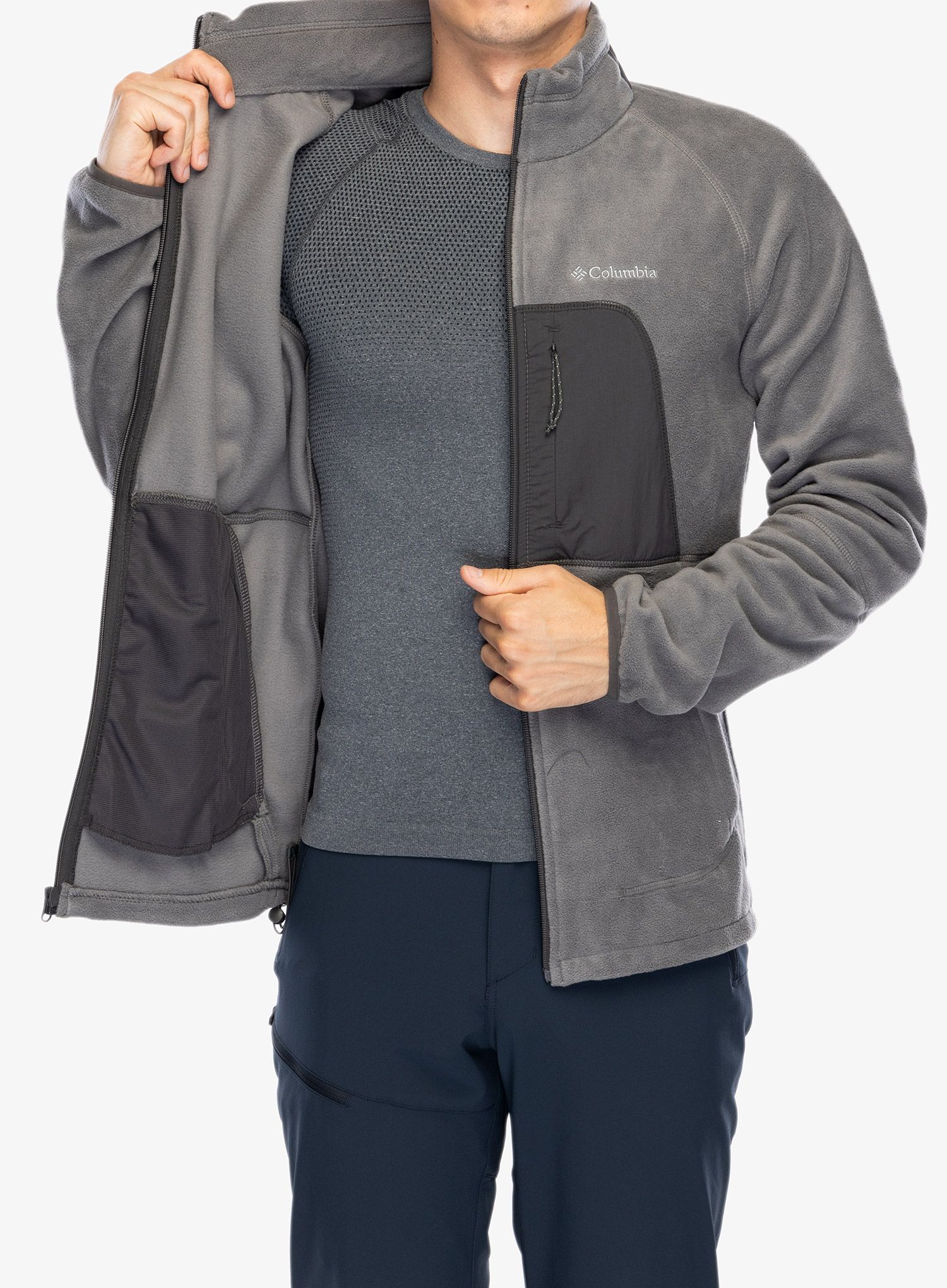 Jopica Columbia Rapid Expedition Full Zip Fleece - city grey/shark