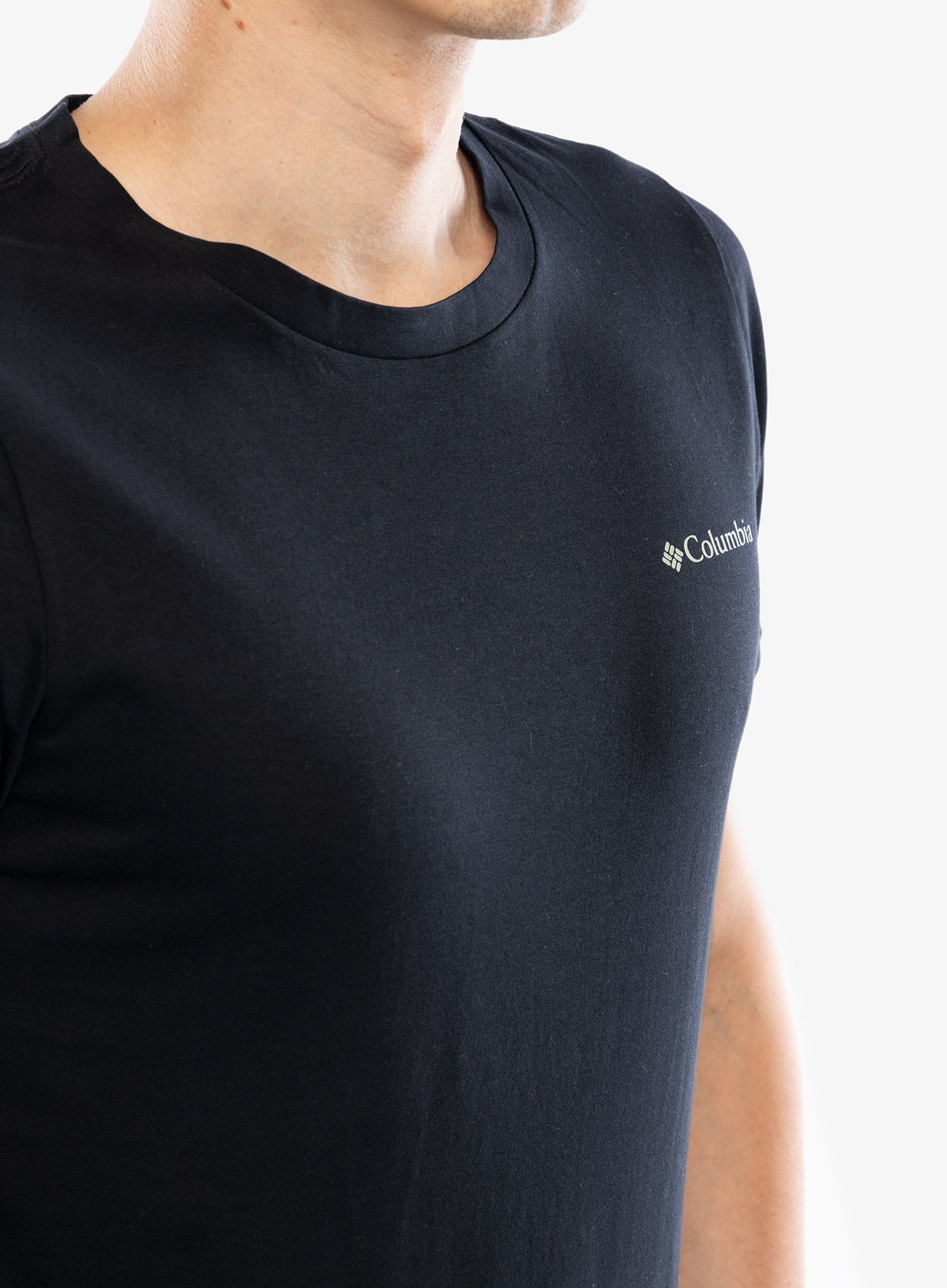 Majica s potiskom Columbia Rapid Ridge Back Graphic Tee II - black/button badge
