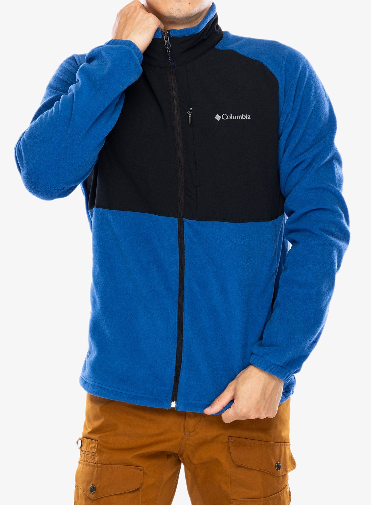 Puloverji brez kapuce Columbia Sage Peak Full Zip Fleece - mountain blue/black