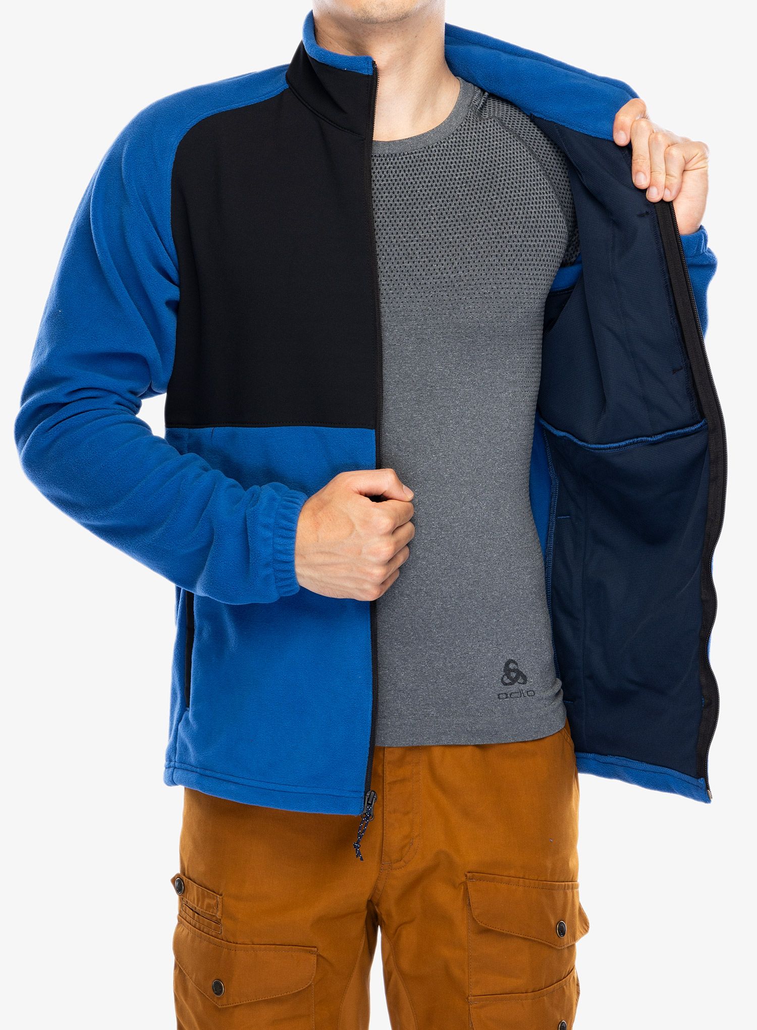 Puloverji brez kapuce Columbia Sage Peak Full Zip Fleece - mountain blue/black