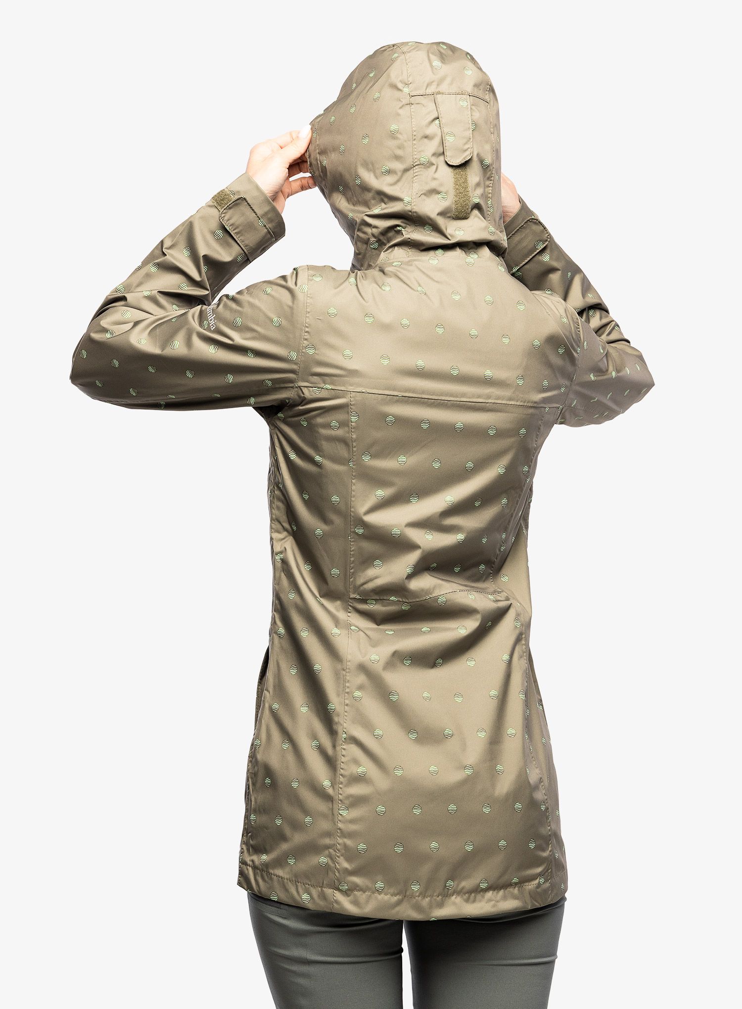 Ženski dežni plašč Columbia Splash A Little II Jacket - stone green