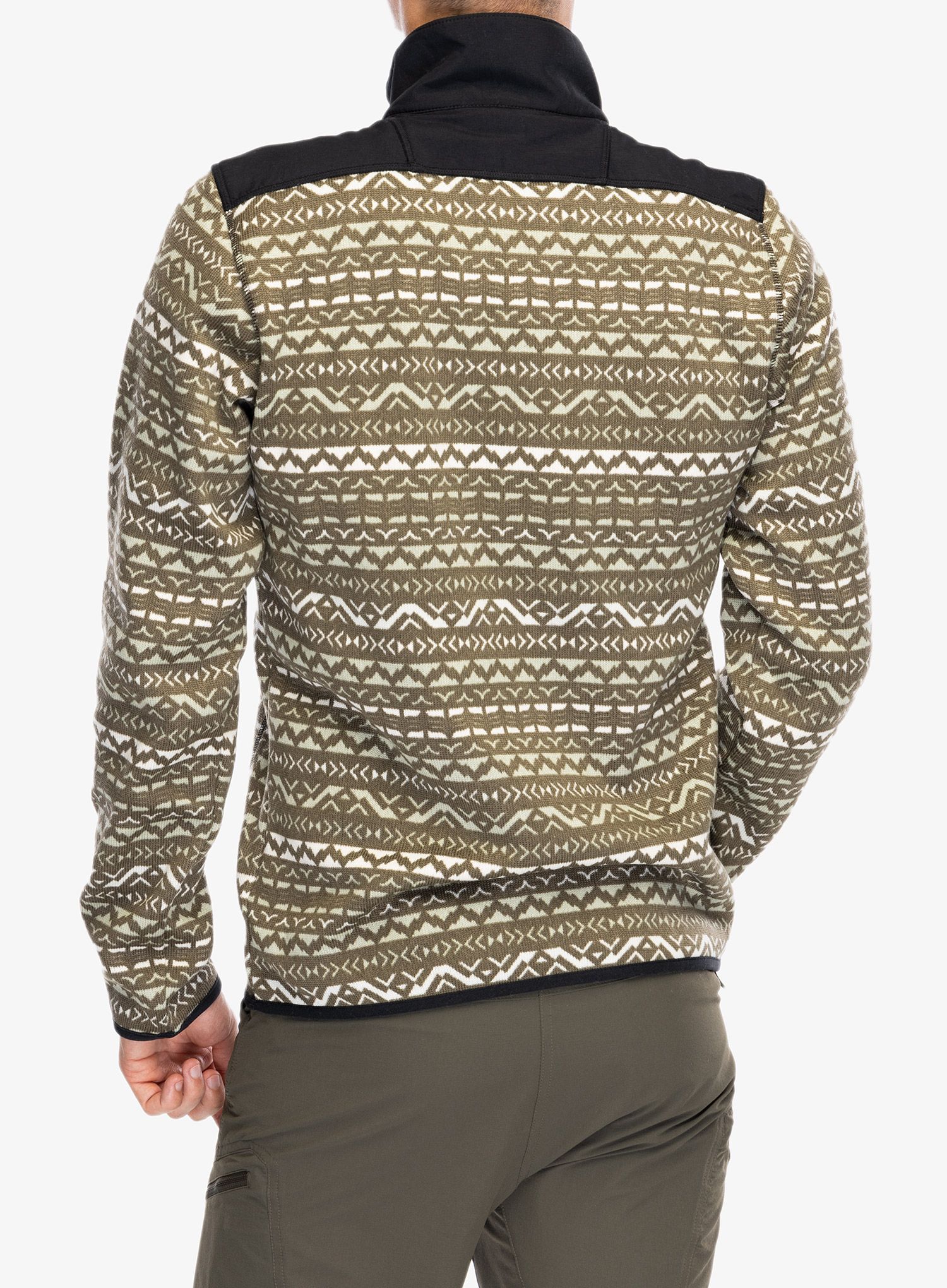 Flis Columbia Sweater Weather Printed Half Zip II - stone green madras multi