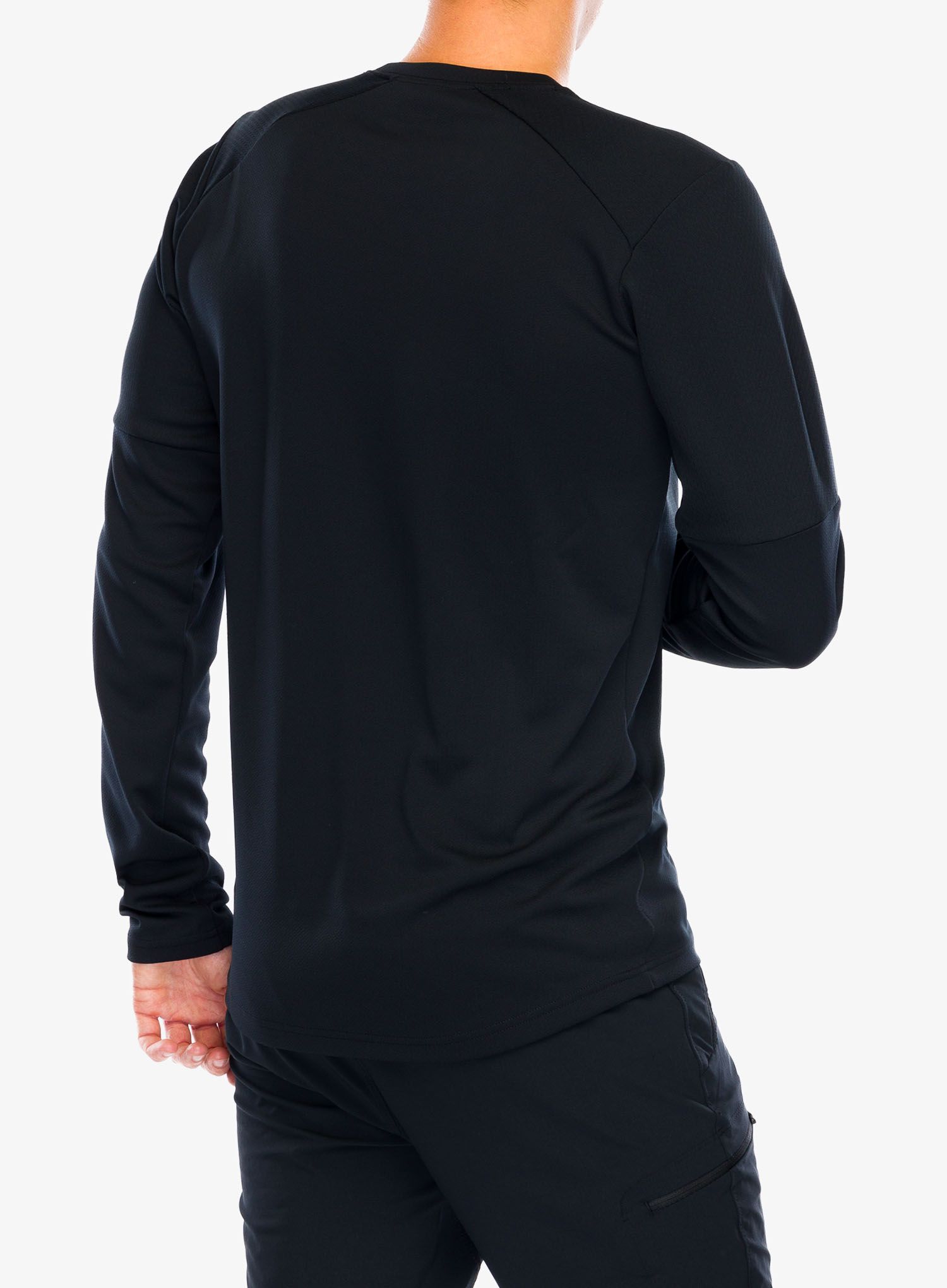 Puloverji brez kapuce Columbia Tech Knit Long Sleeve Crew - black