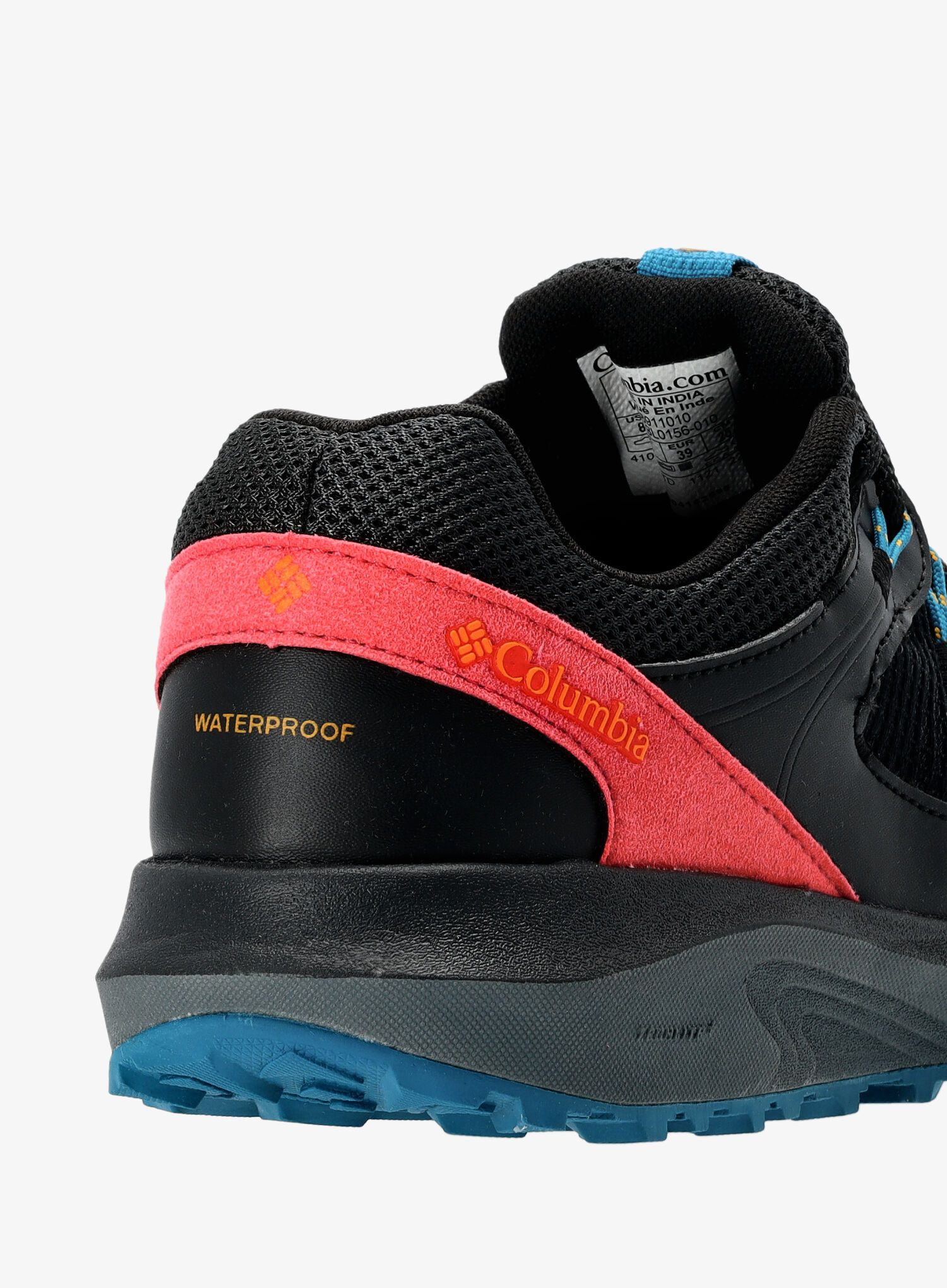 Ženski pohodniški čevlji Columbia Trailstorm WP - black/bright marigold