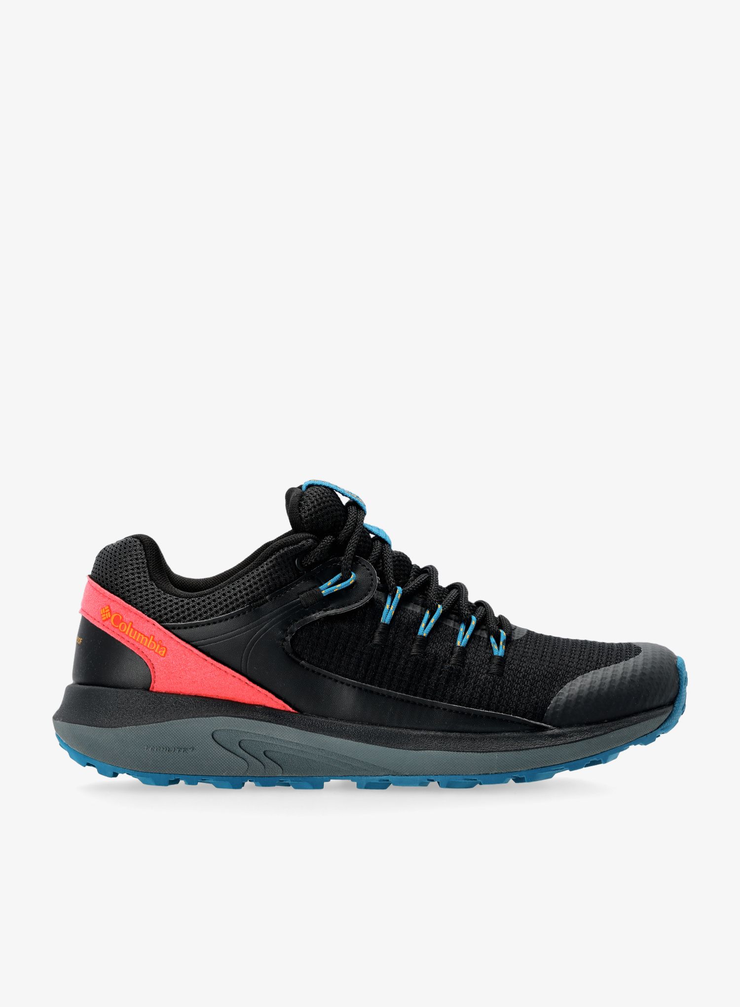 Ženski pohodniški čevlji Columbia Trailstorm WP - black/bright marigold